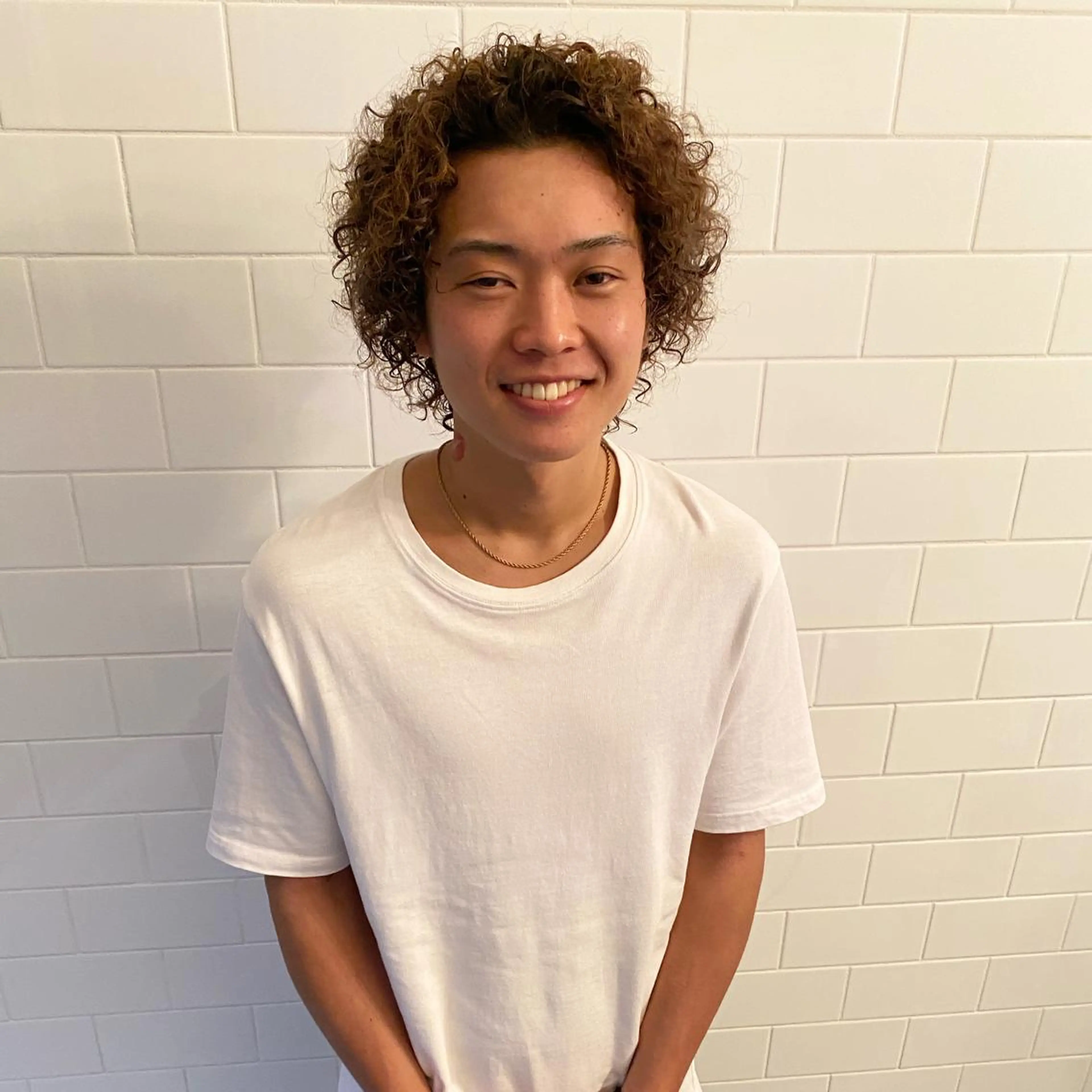 ミディアム カラー パーマ ヘアアレンジ メンズ キッズ ネイル マツエク・マツパ 中元 淳のヘアスタイル