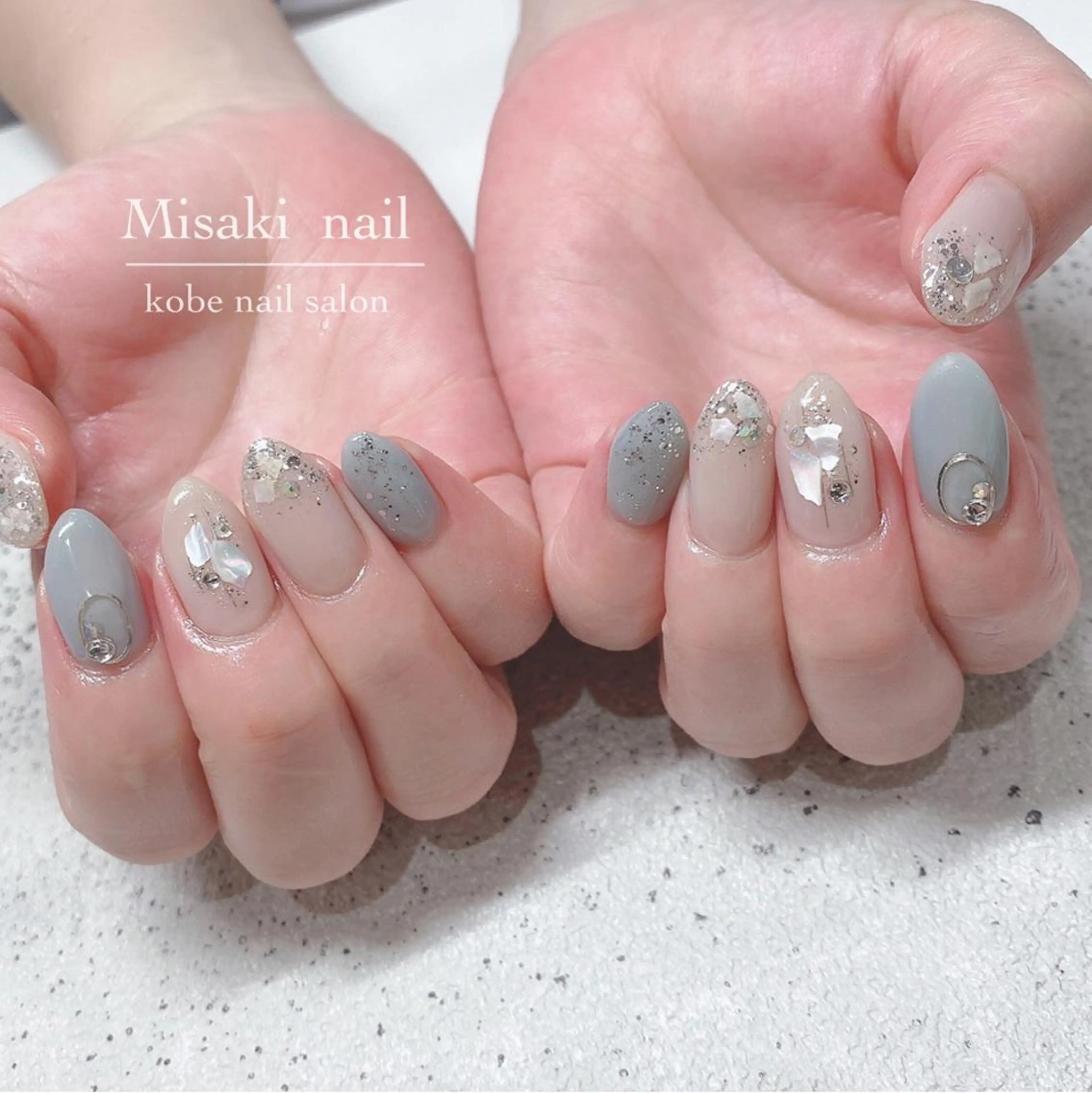 ネイル 韓国ネイル ワンホンネイル ハンドネイル nailsalon miinailsのネイルデザイン