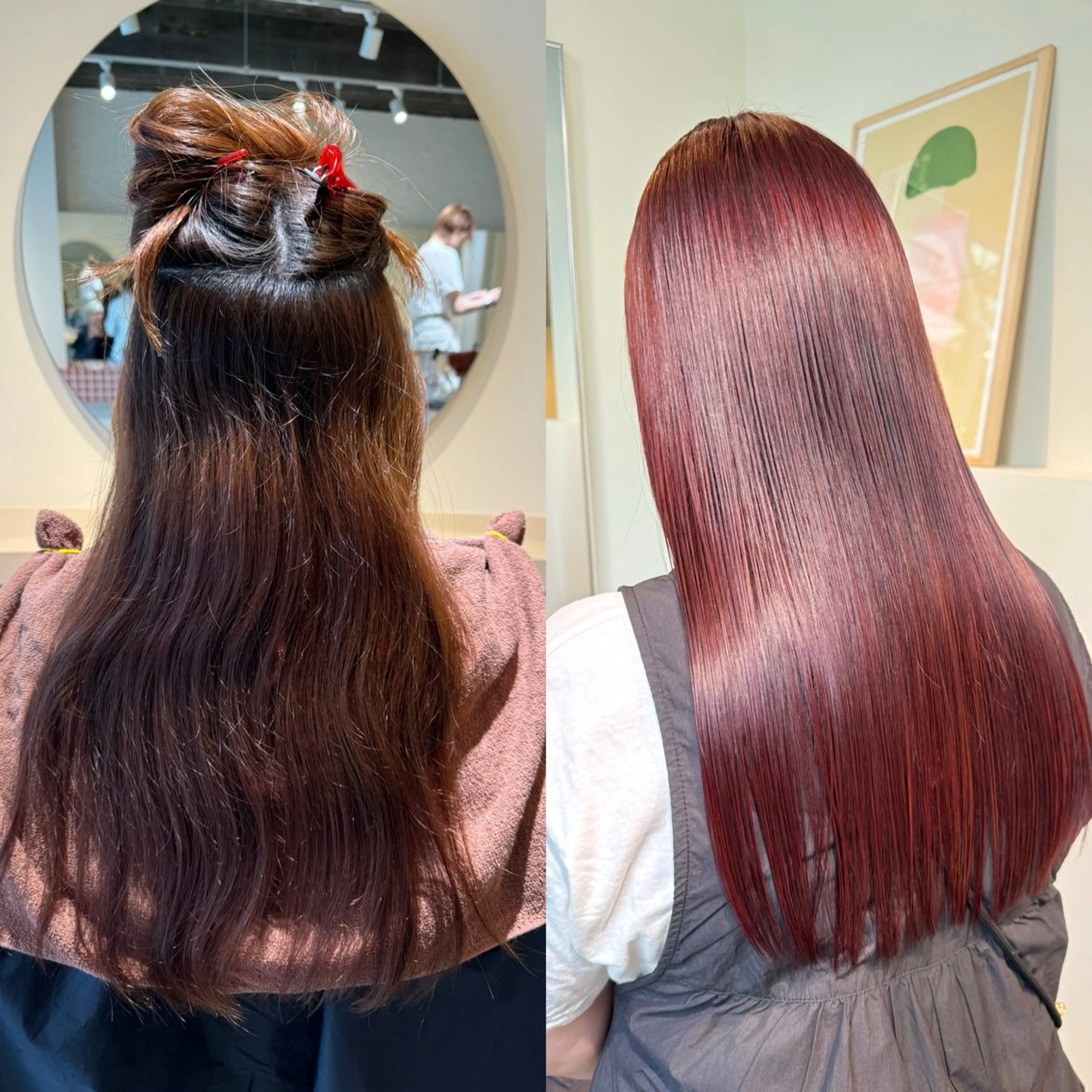 ロング アッシュ ボブ 髪質改善 レイヤーカット ロング eto所属・髪質改善スペシャリス ト長尾勇弥/梅田中津のヘアスタイル