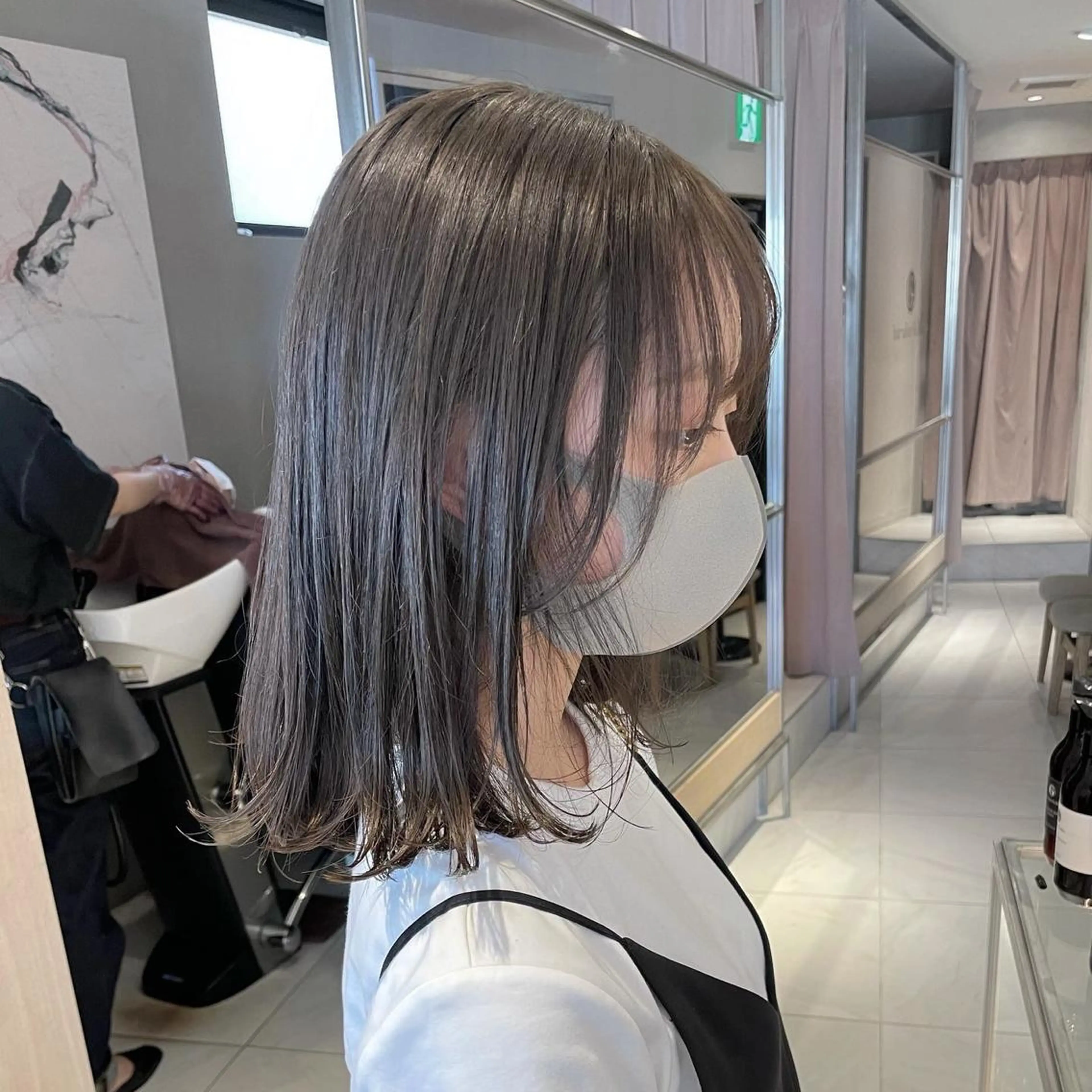 ミディアム カラー カット ヘアカラー トリートメント SALOWIN表参道 arist店所属・柔らか透け感カラー 🌿ムロヤリョウスケのヘアスタイル