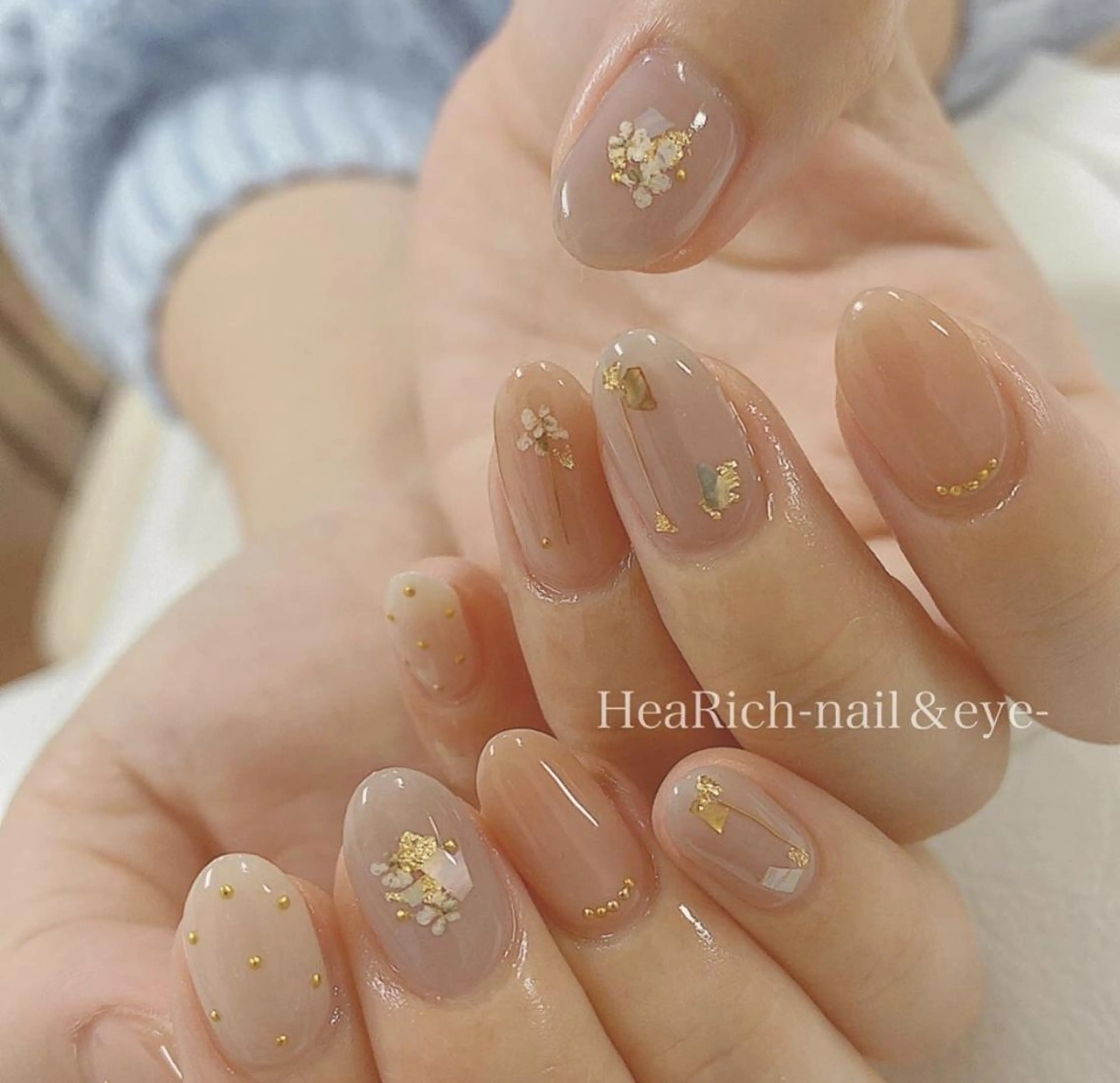 ショート カラー パーマ ネイル マツエク・マツパ ハーリッチnail HeaRichのネイルデザイン