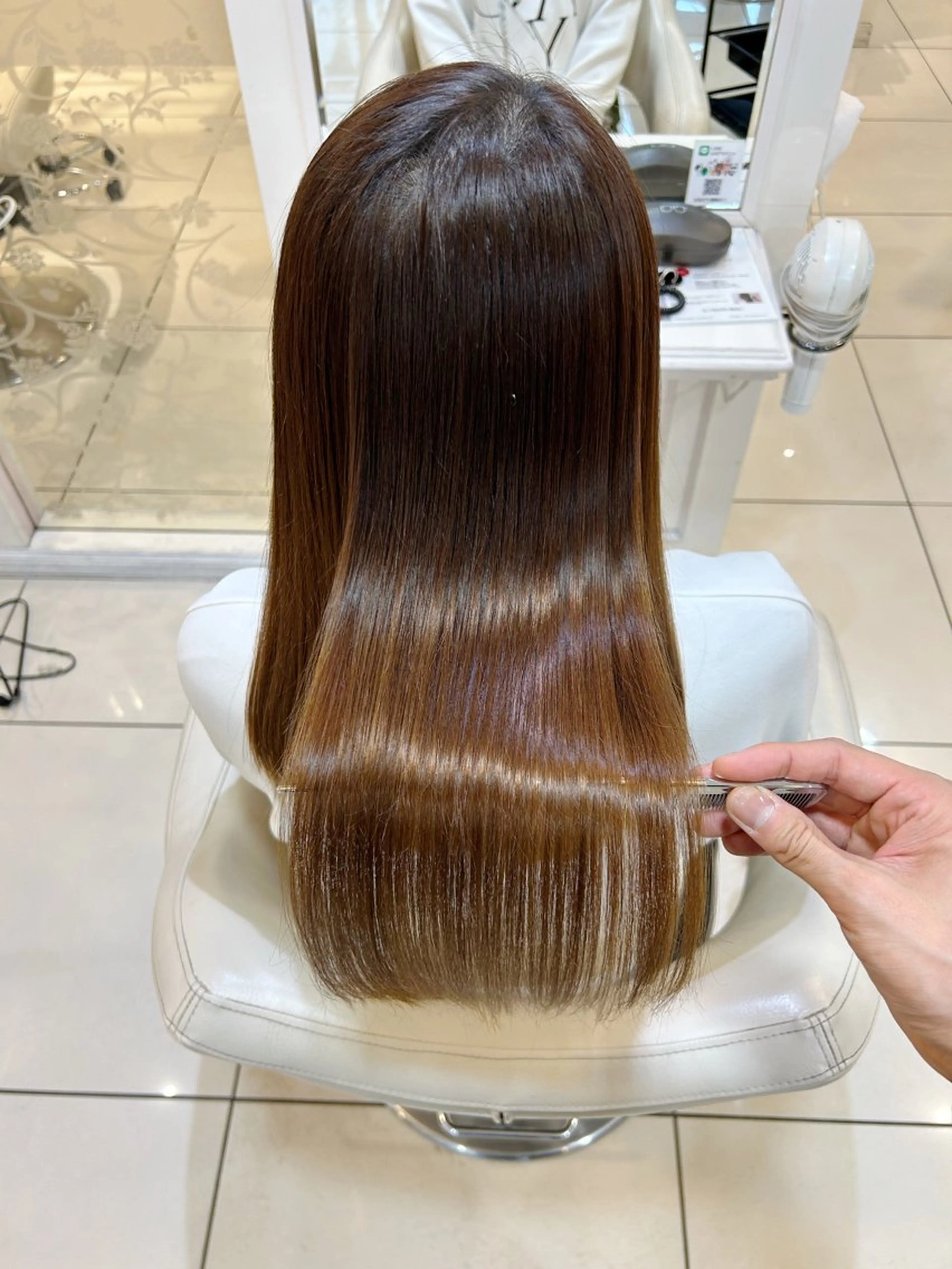 セミロング 縮毛矯正 カット 縮毛矯正 トリートメント 高橋 佑のヘアスタイル