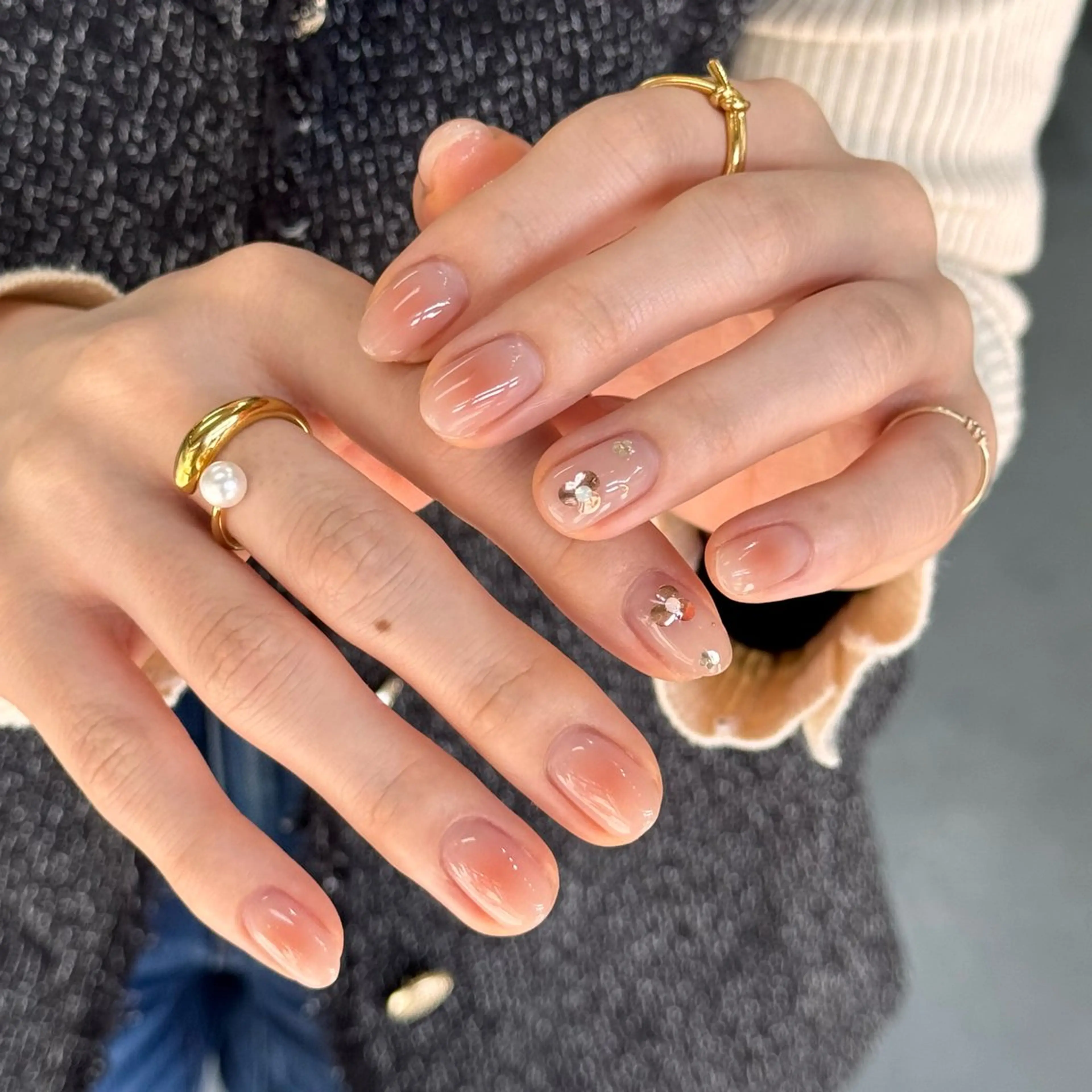 ネイル チークネイル ハンドネイル HARUKA ネイリスト福岡/薬院のネイルデザイン