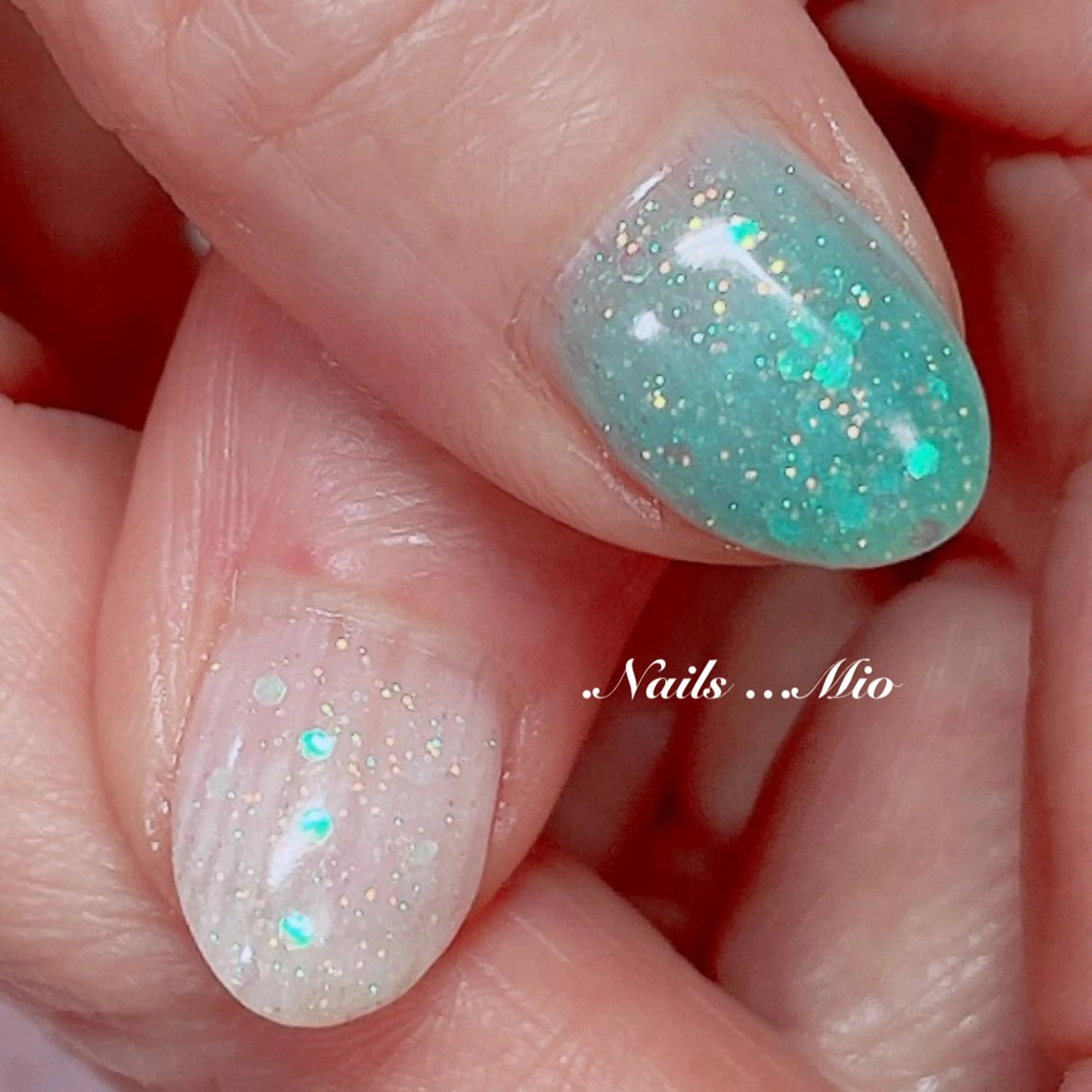 ネイル アートネイル ジェルネイル ワンカラーネイル ストーンネイル .Nails Mio 赤羽西ネイルサロンのネイルデザイン