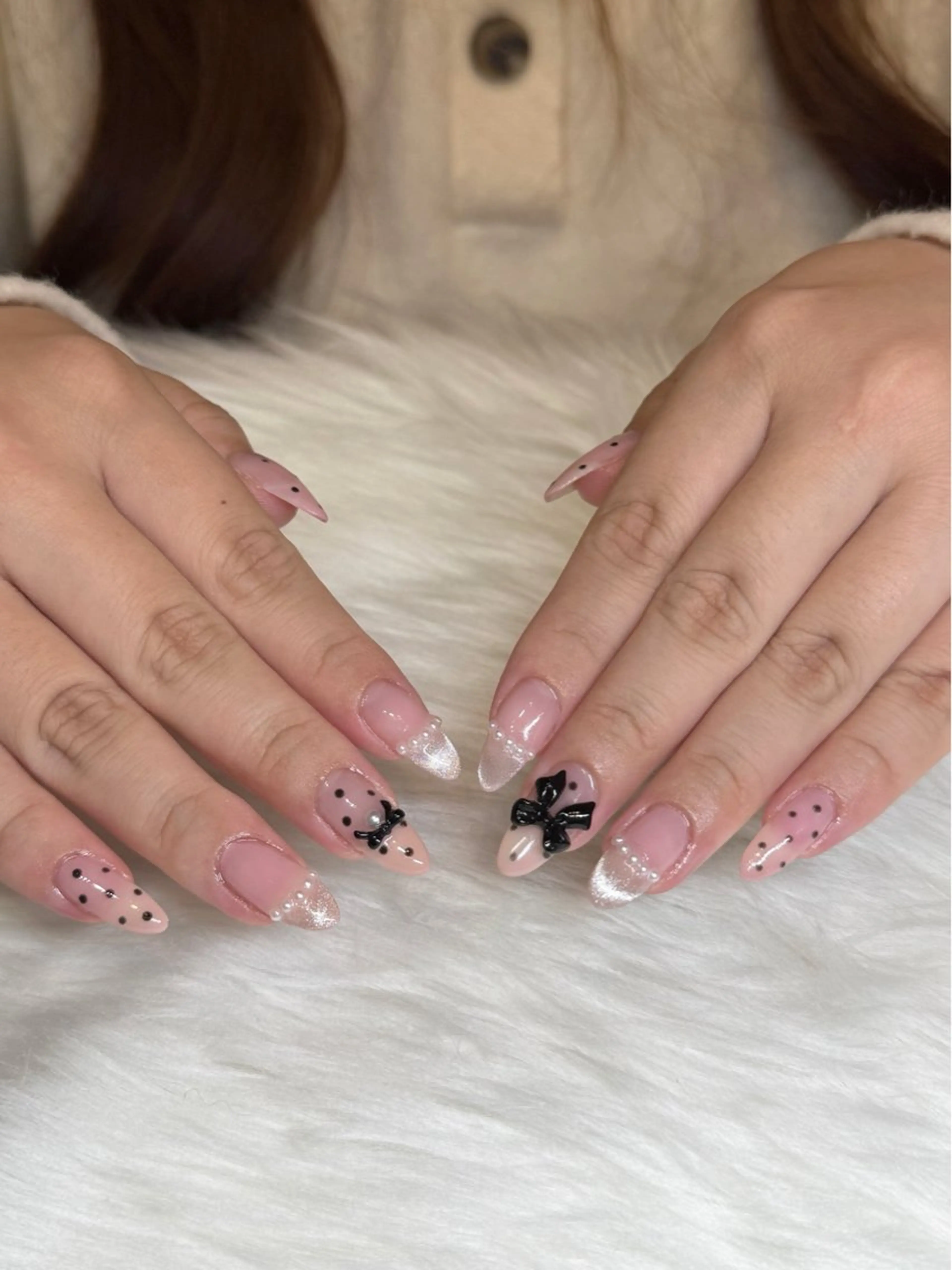 ネイル 持ち込み 韓国ネイル/長さだし  rinory 仙台西口2号店所属・白鳥 結愛のネイルデザイン