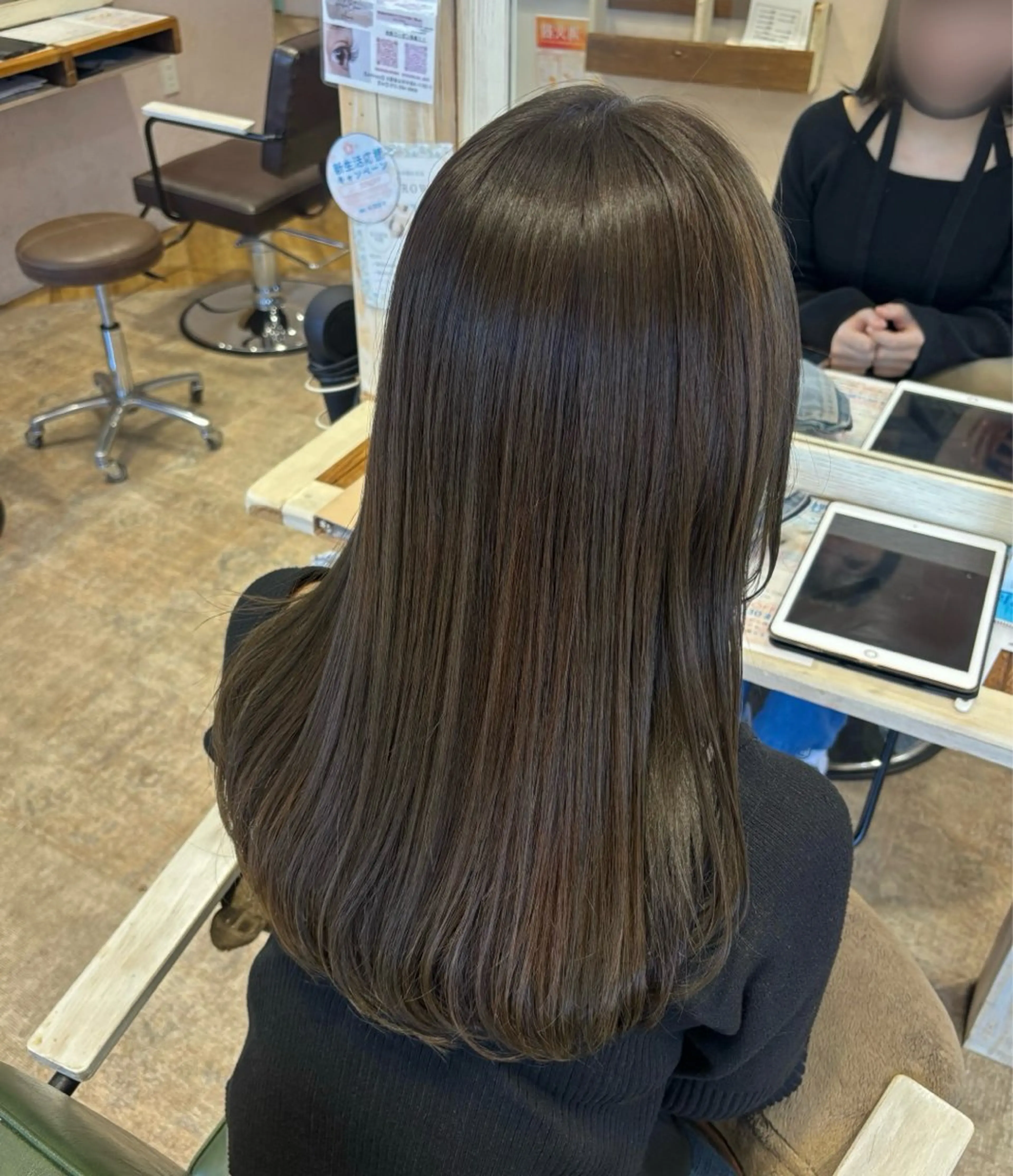 ロング カット ヘアカラー 森  髪質改善🫧 透明感カラーのヘアスタイル