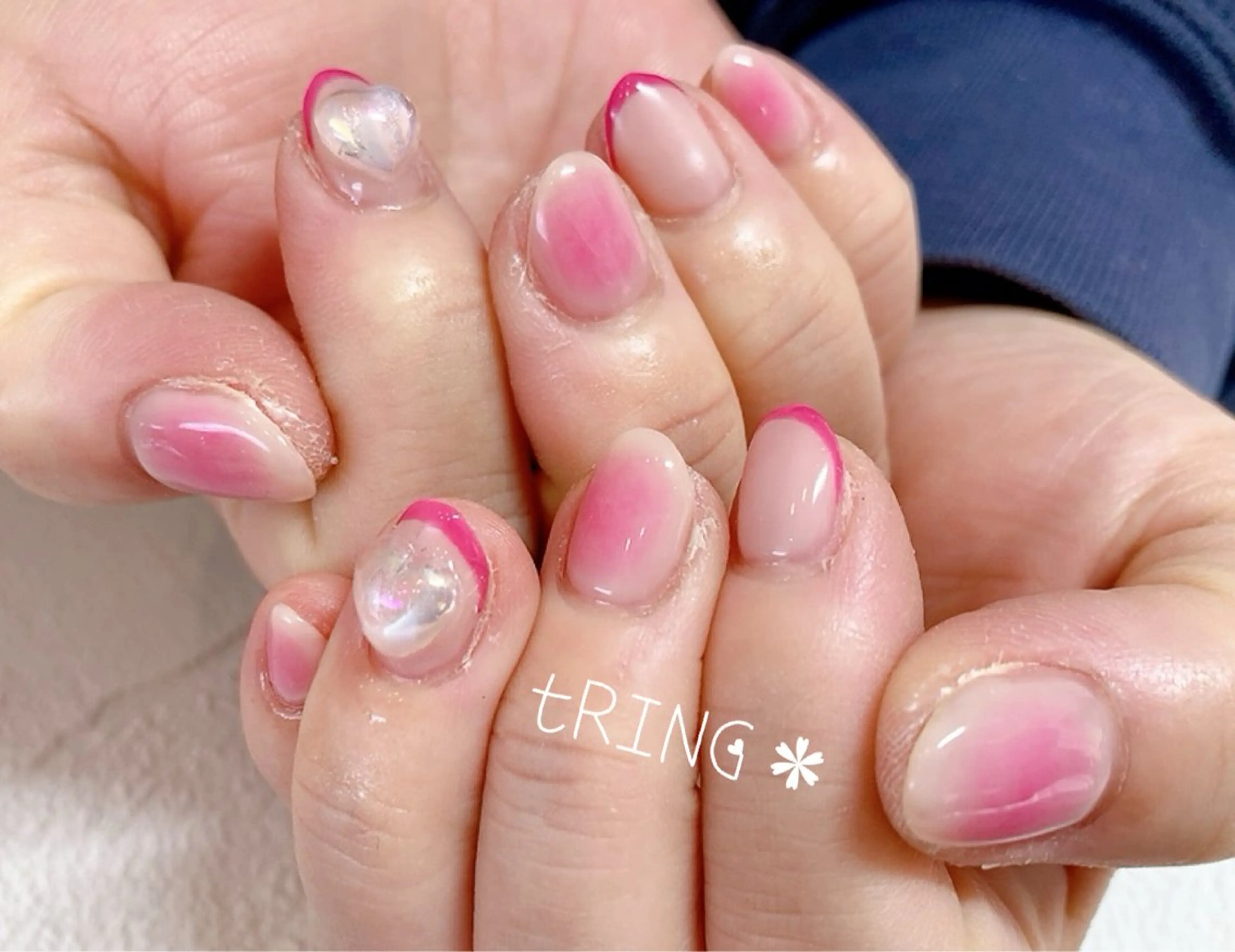 ネイル ハンドネイル tRING＊ しいの木台のネイルデザイン