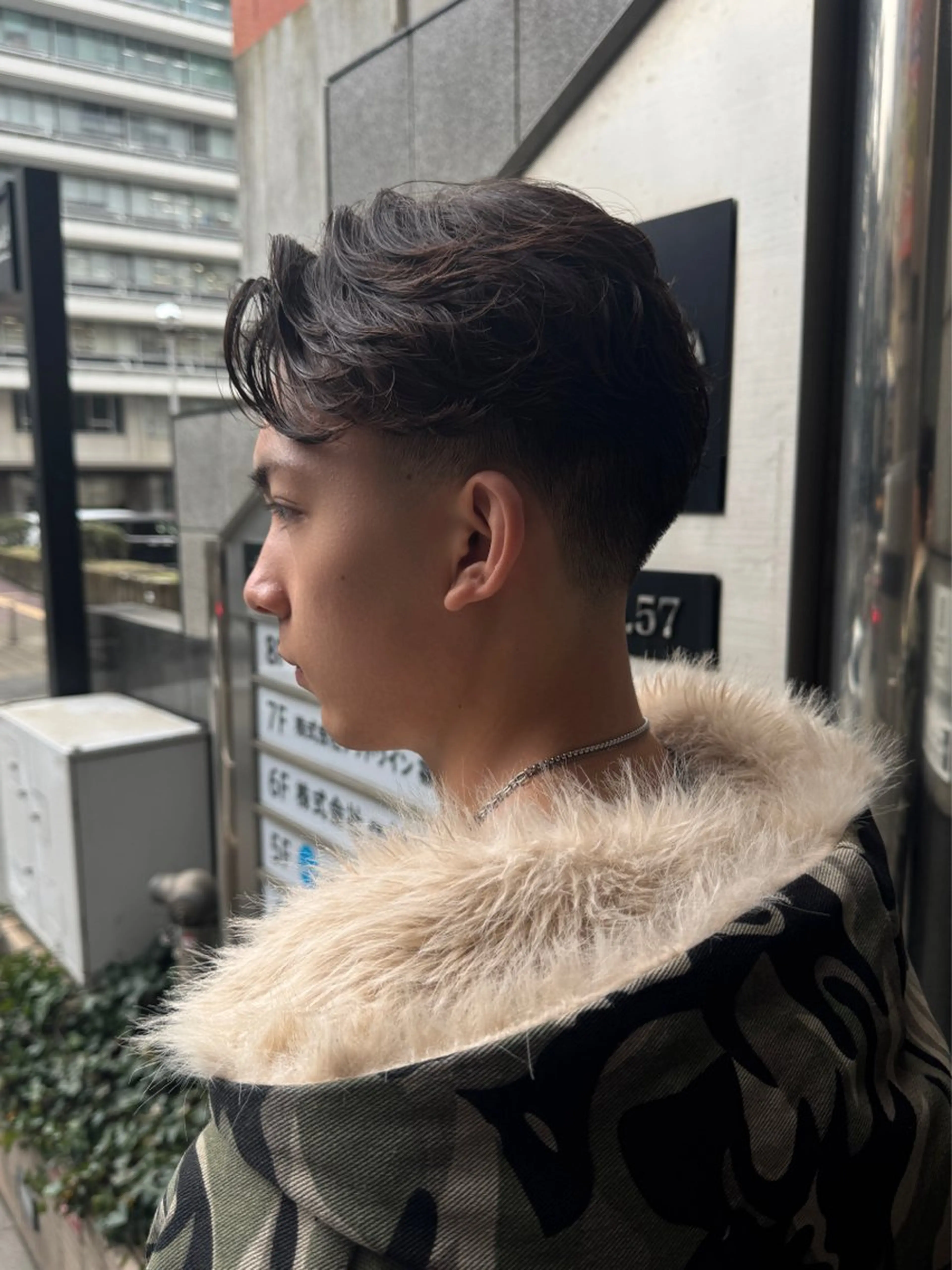 パーマ メンズ カット パーマ Peyp  prod ICON 博多【ペイププロドアイコン】所属・Peyp博多 SORAモデル募集のヘアスタイル