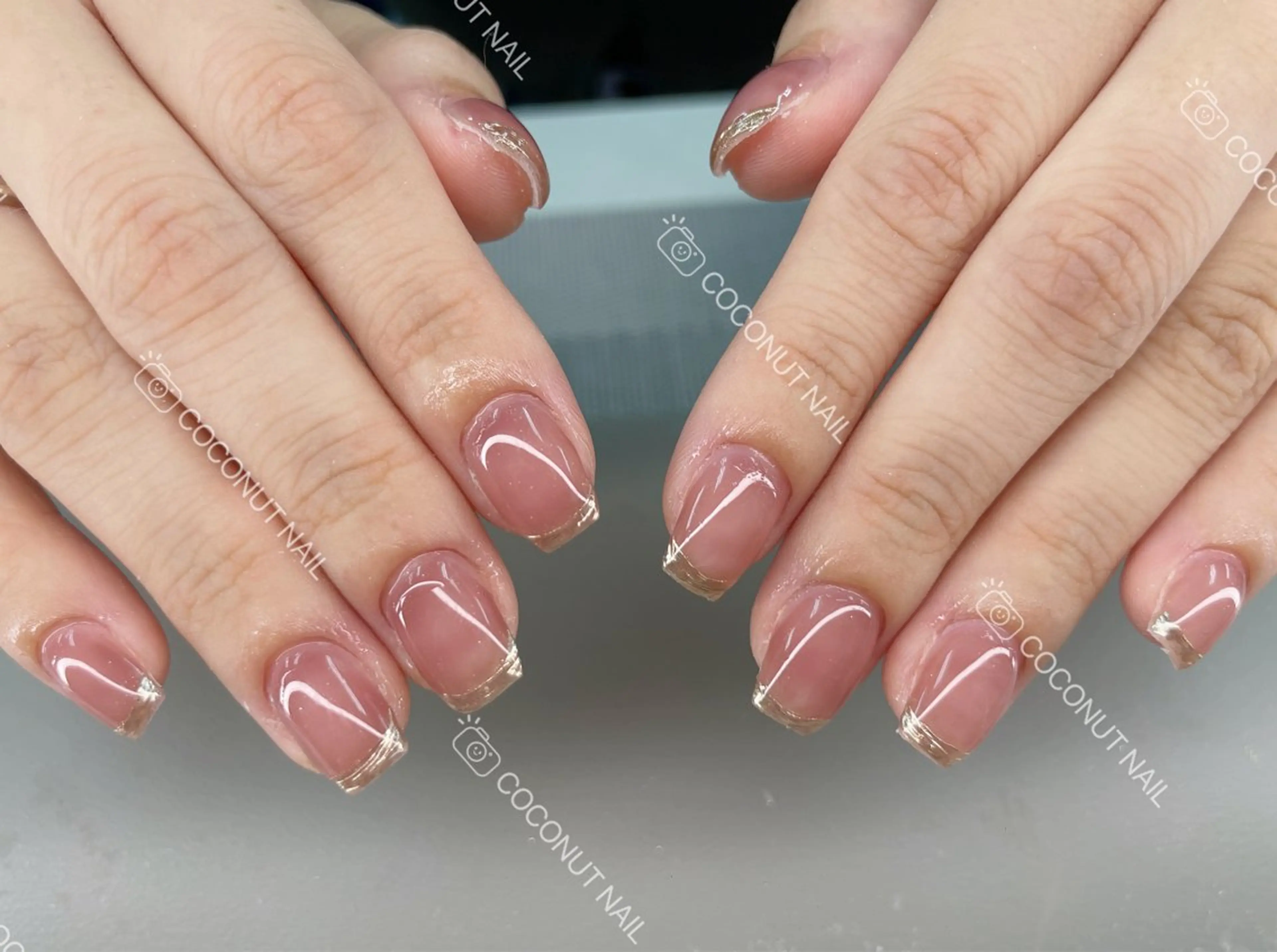 ネイル ハンドネイル 神田 ココナッツのネイルデザイン