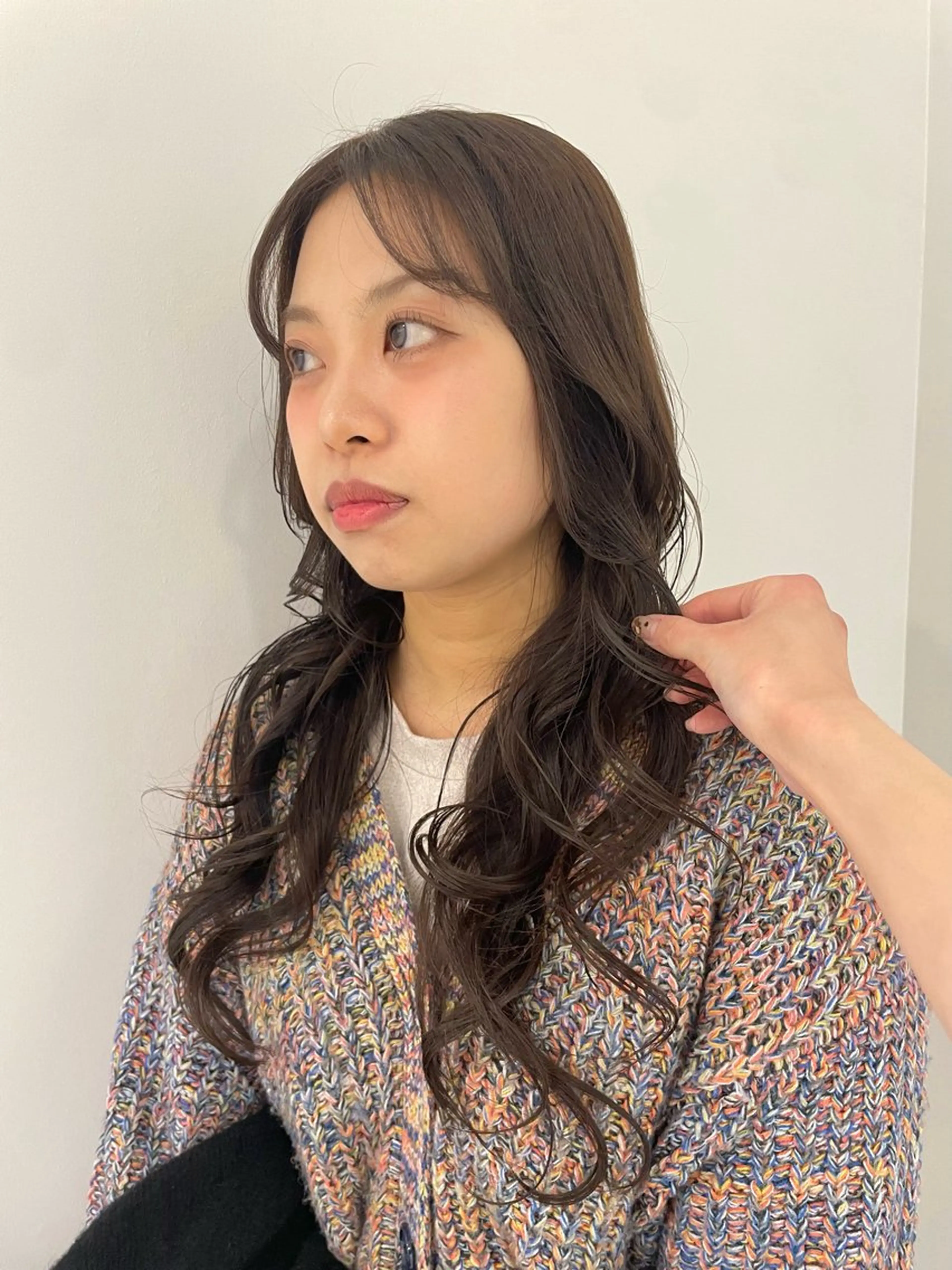 🩰おすすめ🩰【前髪＆顔周りカット×艶ワンカラー】×プチトリートメント×ヘアセットの写真