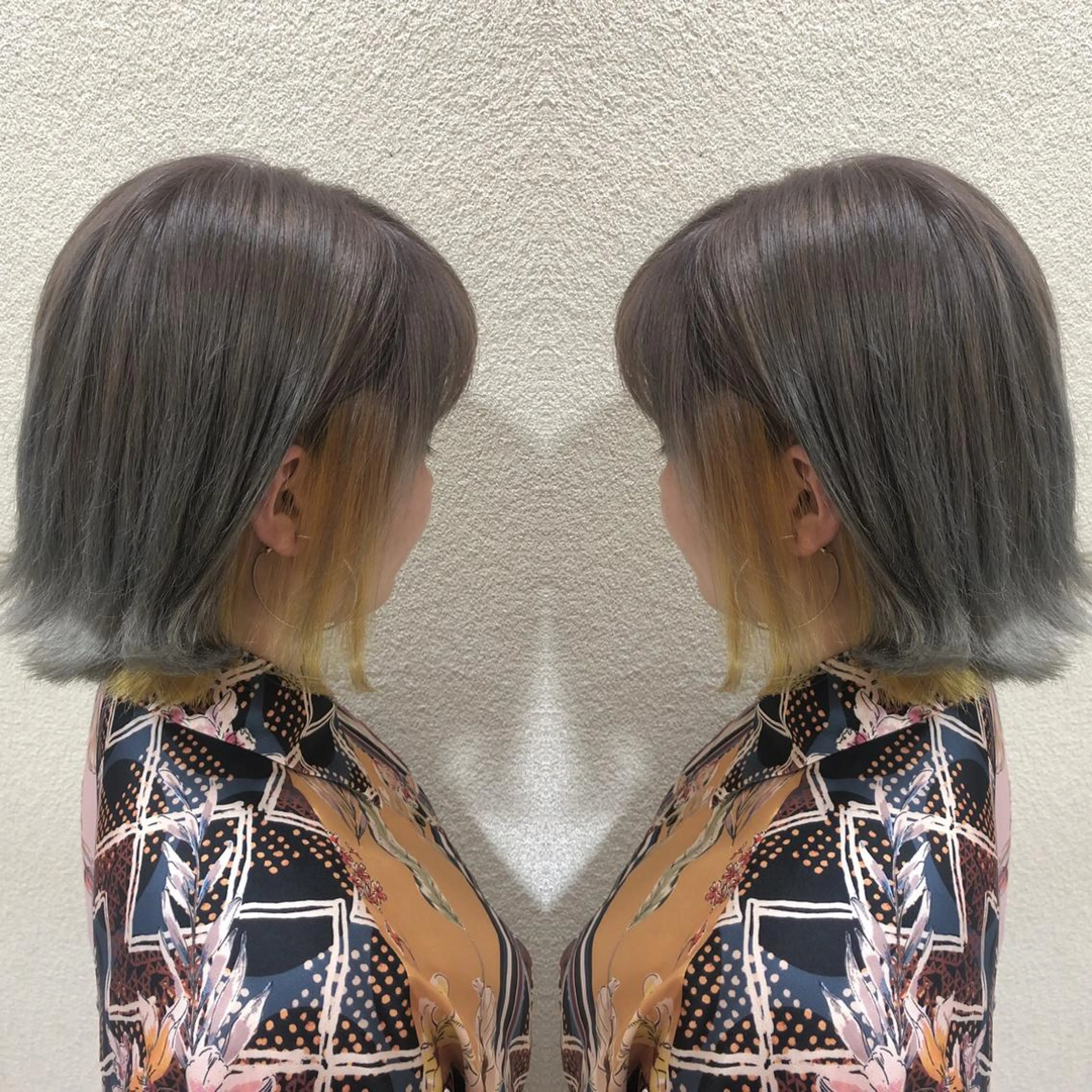 ショート カラー イエローカラー 髪質改善特化サロン ICONIQ天神店のヘアスタイル