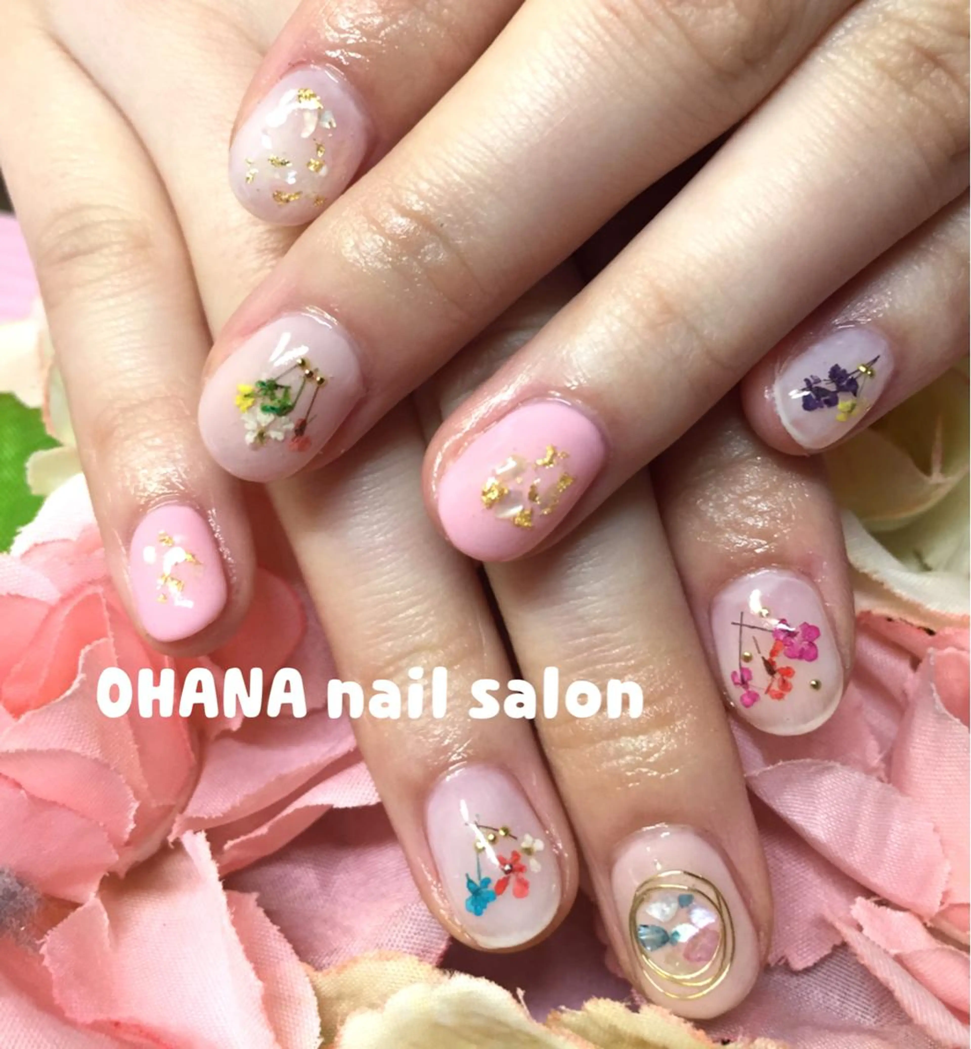 ネイル ジェルネイル 春ネイル 那覇🏝️台湾人 ネイリストSHIUのネイルデザイン