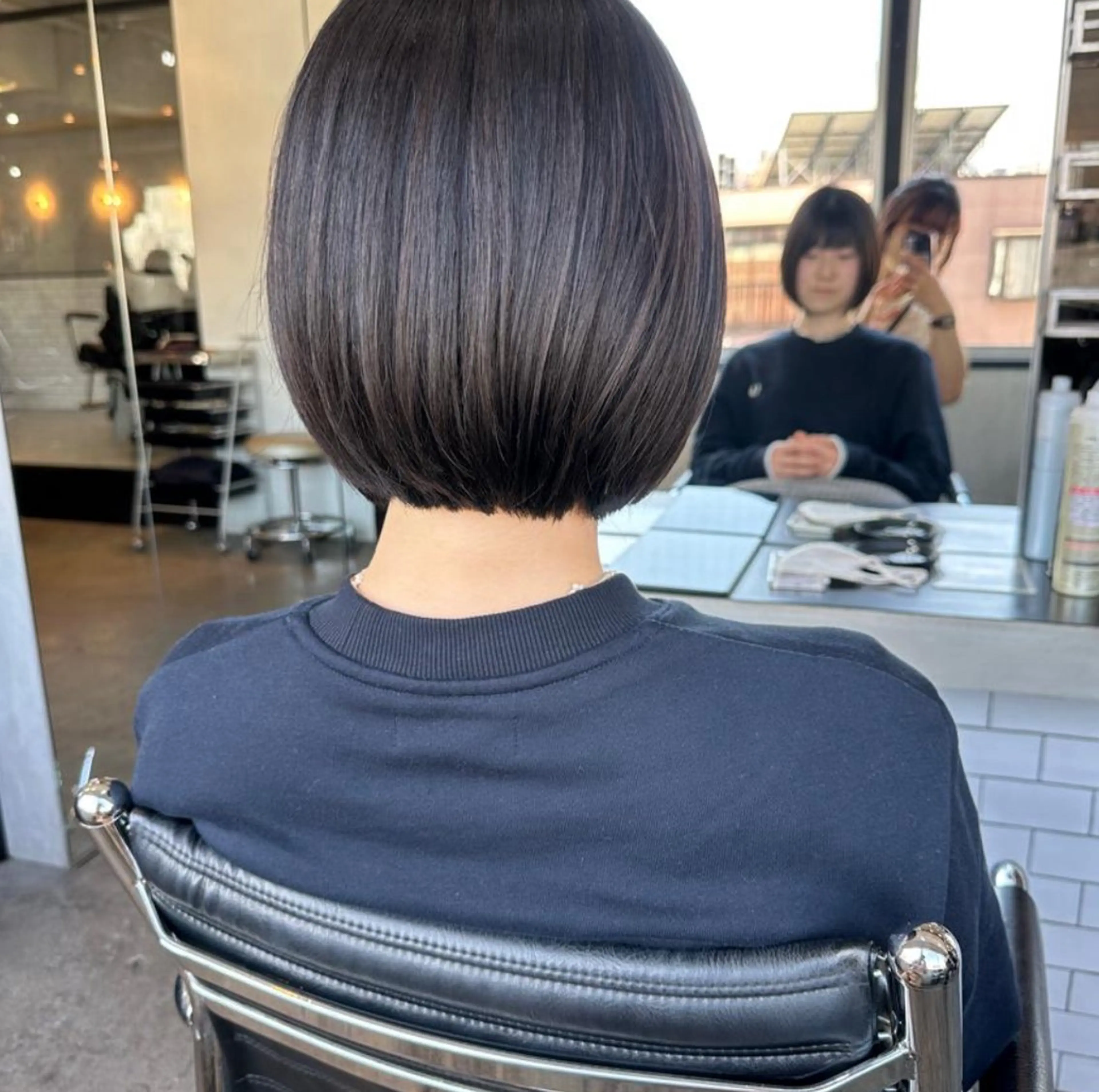 ショート カラー ヘアアレンジ ボブ stylist/蛯谷 珠里のヘアスタイル