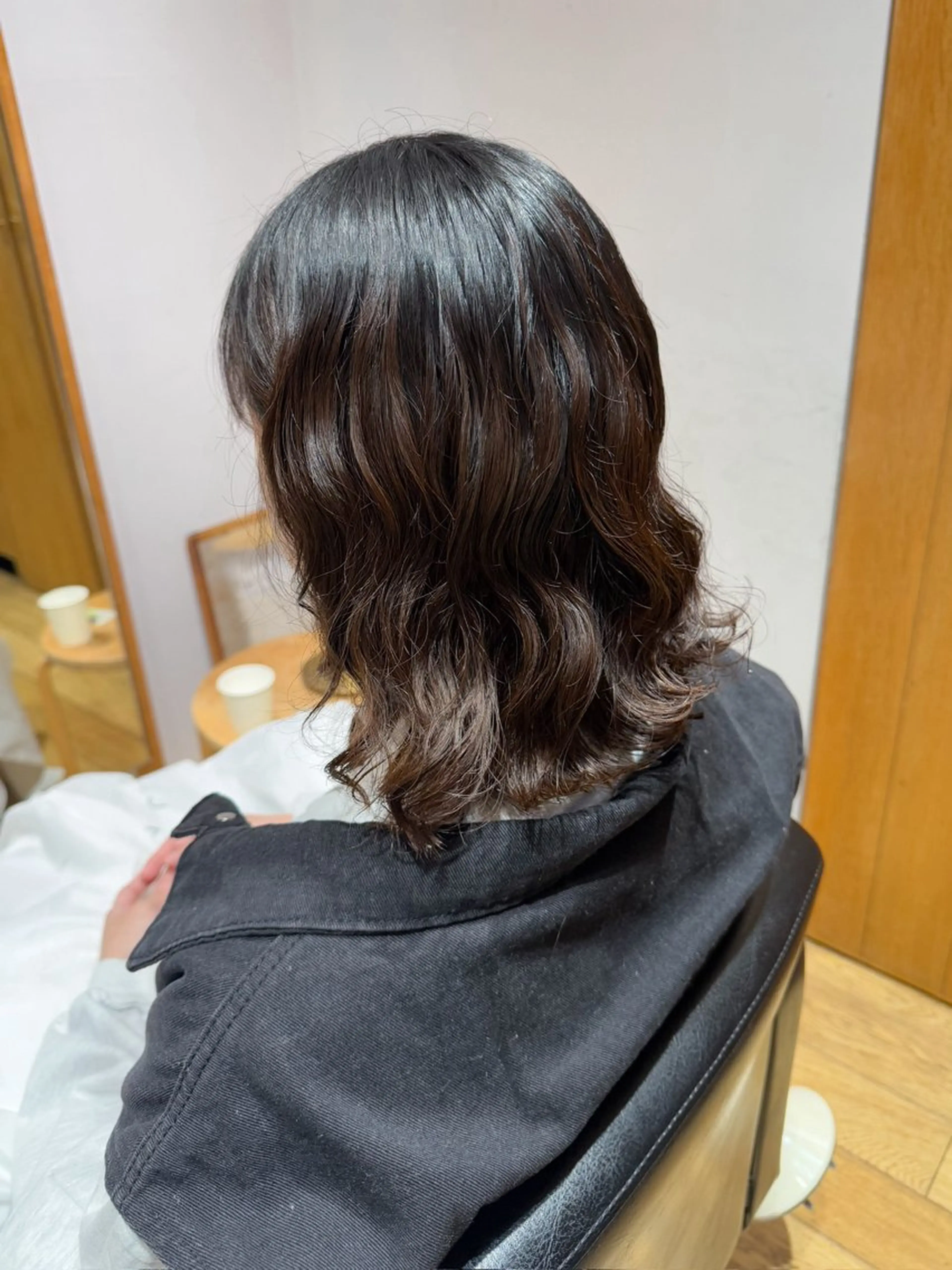 ショート パーマ ボブ 伸ばしかけ カット パーマ 大橋 芽衣のヘアスタイル