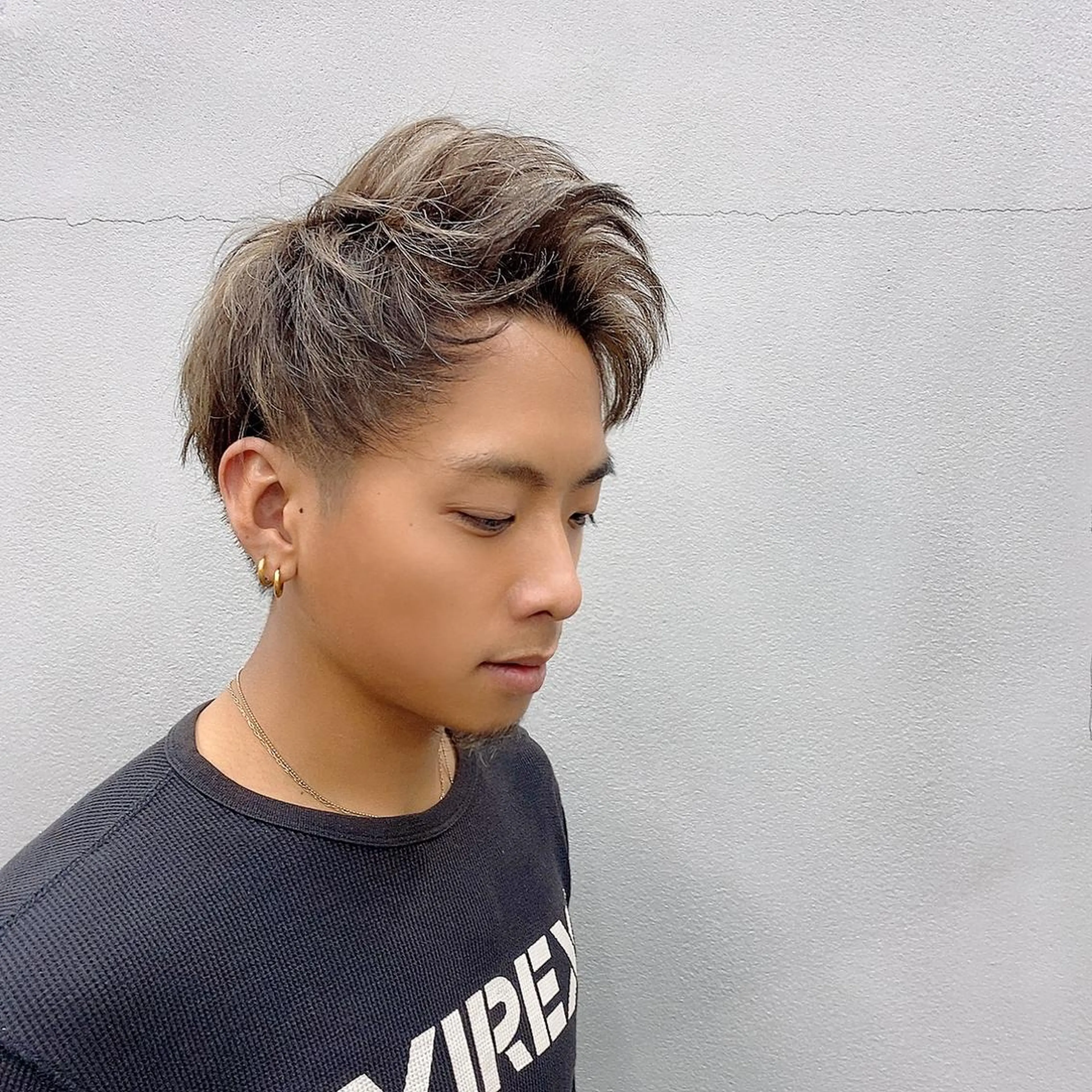 ショート メンズ N/デザインカラー 🌿ナギのヘアスタイル