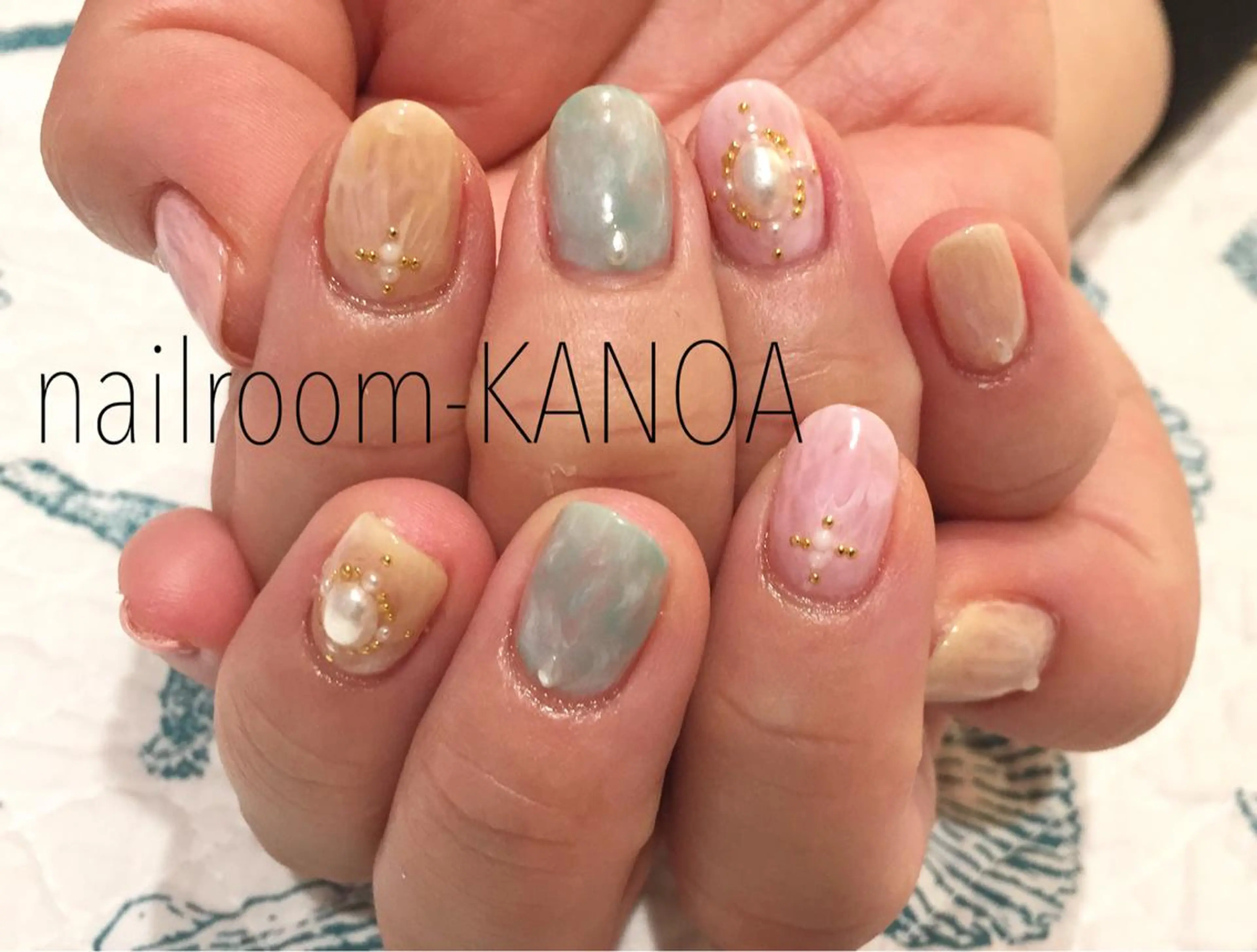ネイル 大理石ネイル(マーブル) nailroom- KANOAのネイルデザイン