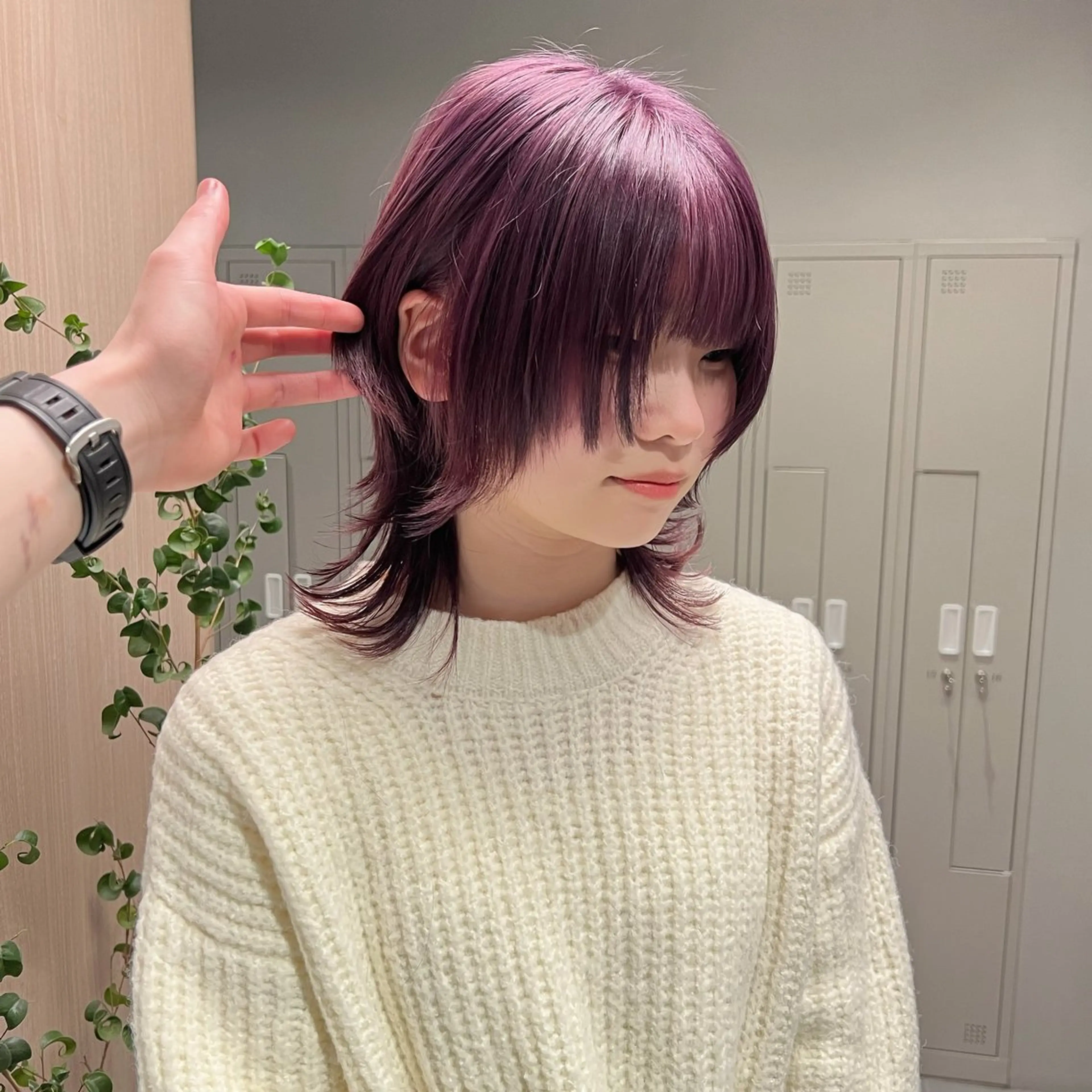 ミディアム カット ヘアカラー 🐺立川のウルフ屋 さん🐺おかみ🐺のヘアスタイル