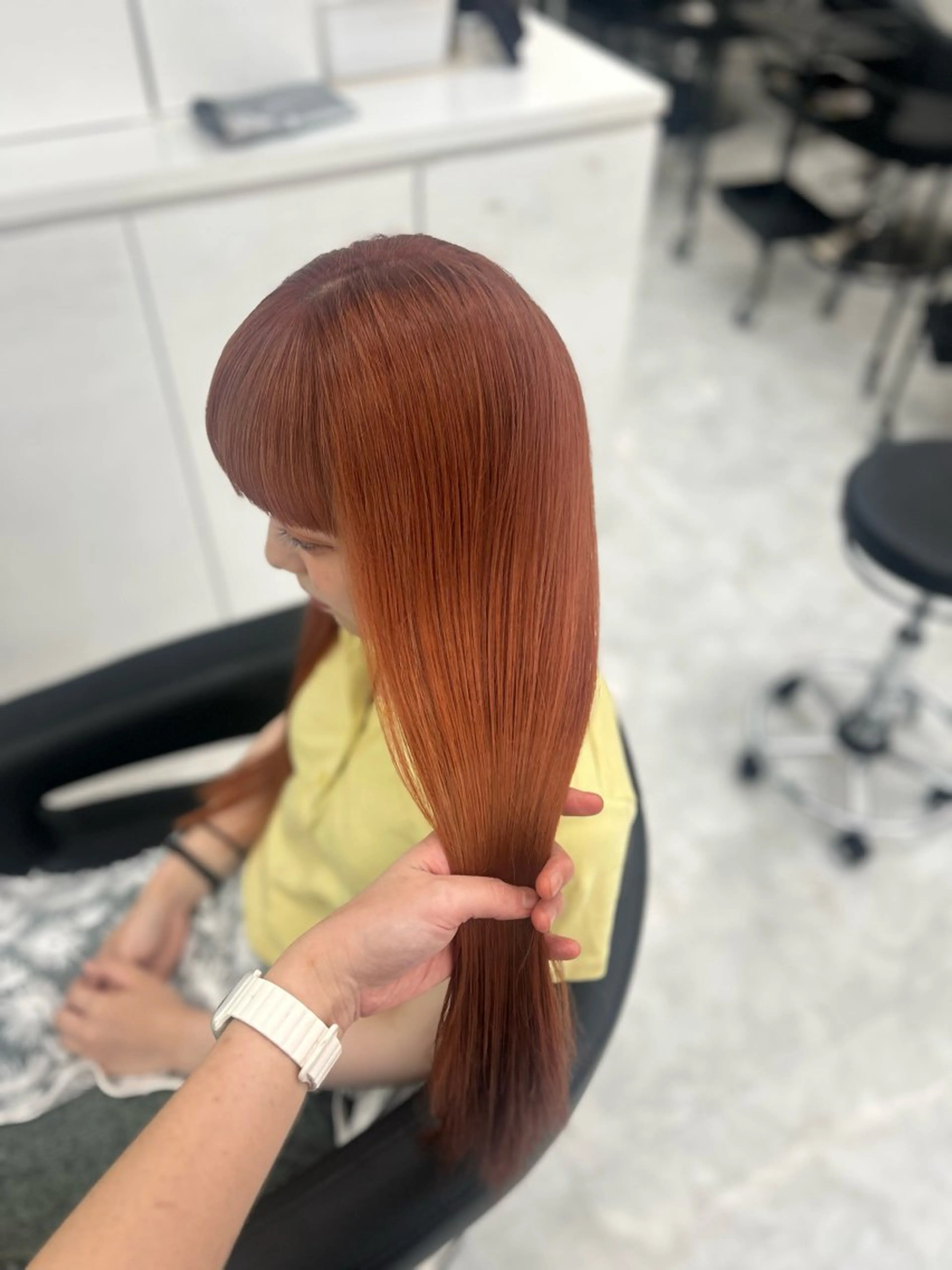 ロング ヘアカラー トリートメント ヘッドスパ ヘアセット 🥀艶髪/似合わせ 暖色/まな🥀のヘアスタイル