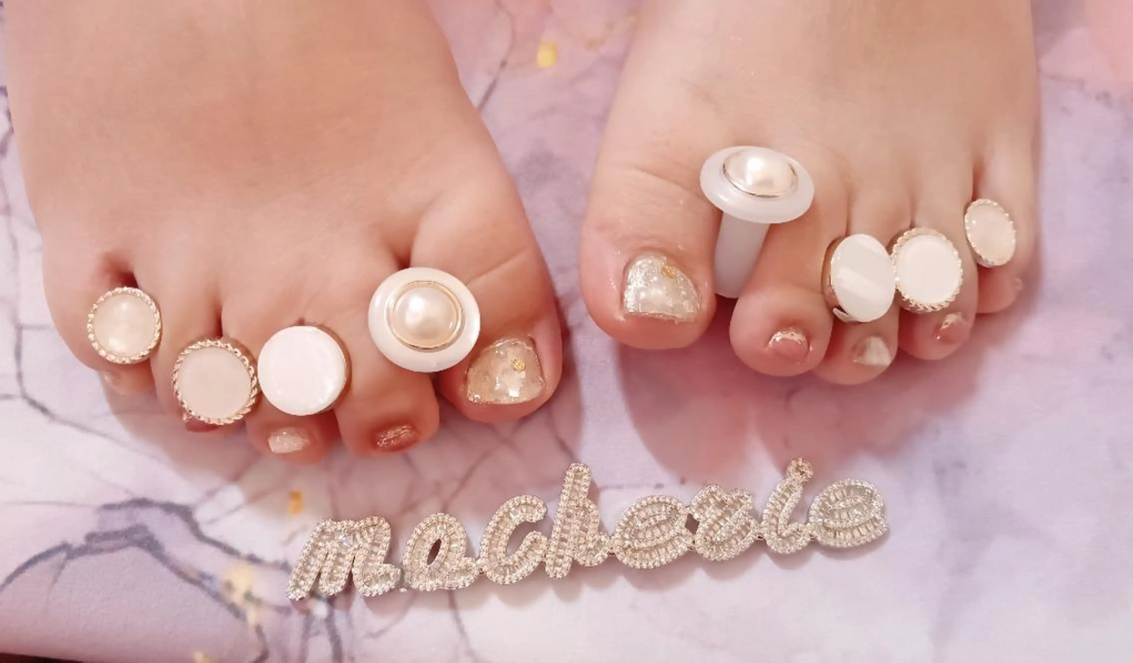 ネイル フットネイル ニュアンスネイル フットネイル Nail Salon macherieのネイルデザイン