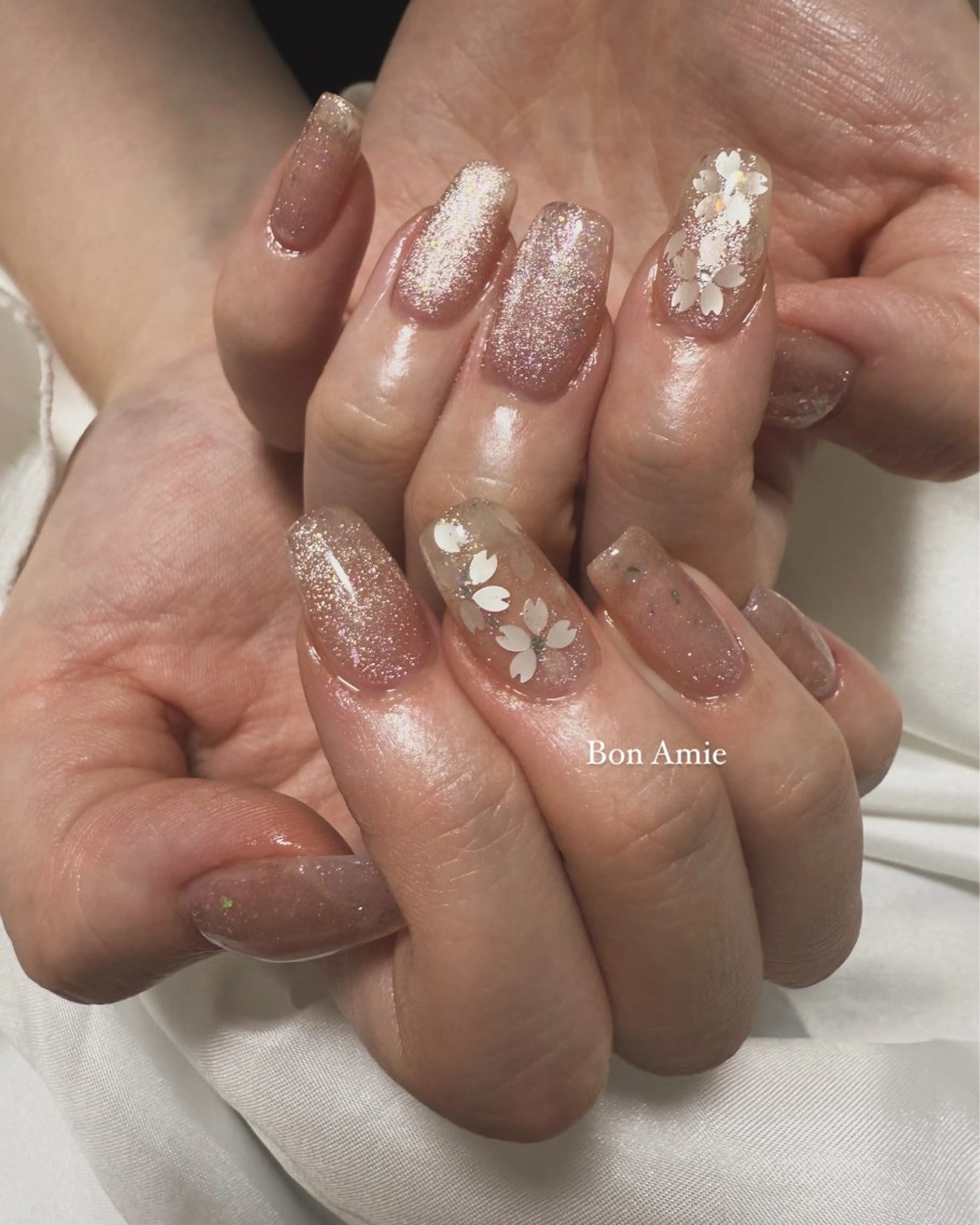 ネイル 桜ネイル Bon Amieのネイルデザイン