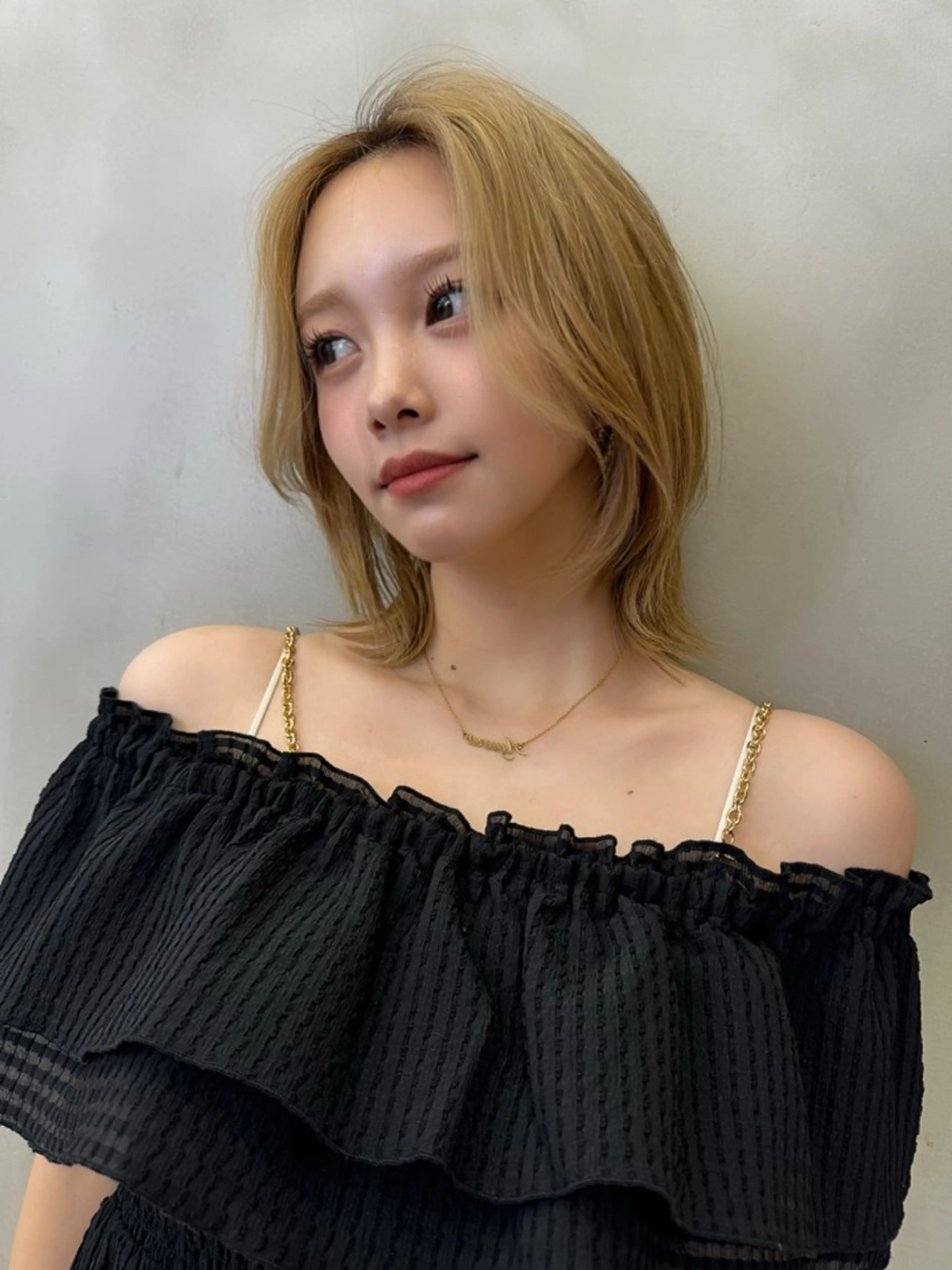 ミディアム カラー カット ヘアカラー トリートメント Lond luce心斎橋所属・🍀小川大輔🍀 ボブ/ブリーチ🥇のヘアスタイル