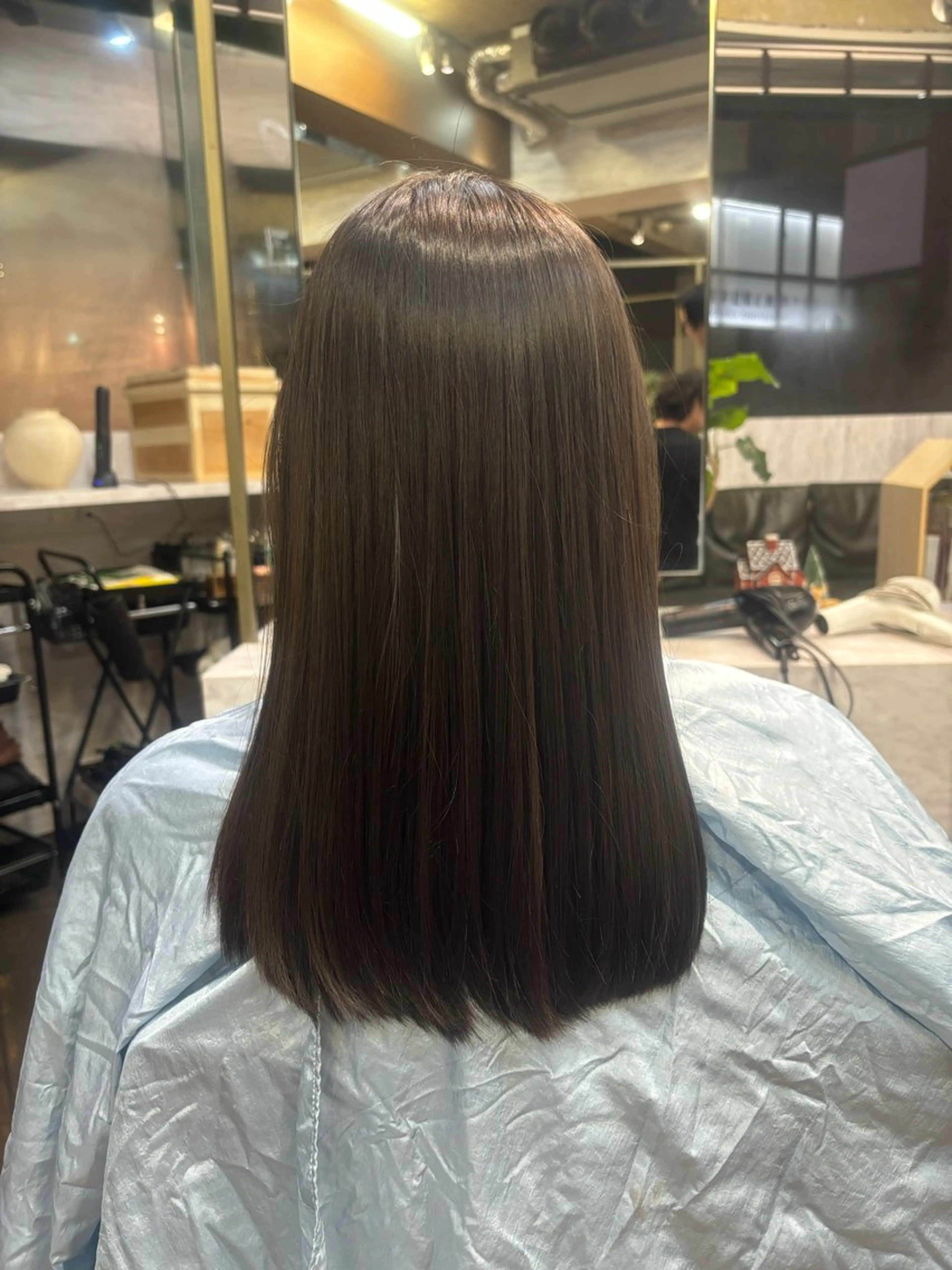 ロング パーマ ストレートパーマ パーマ パーマ、ストレート 🫧ちひろ🫧のヘアスタイル