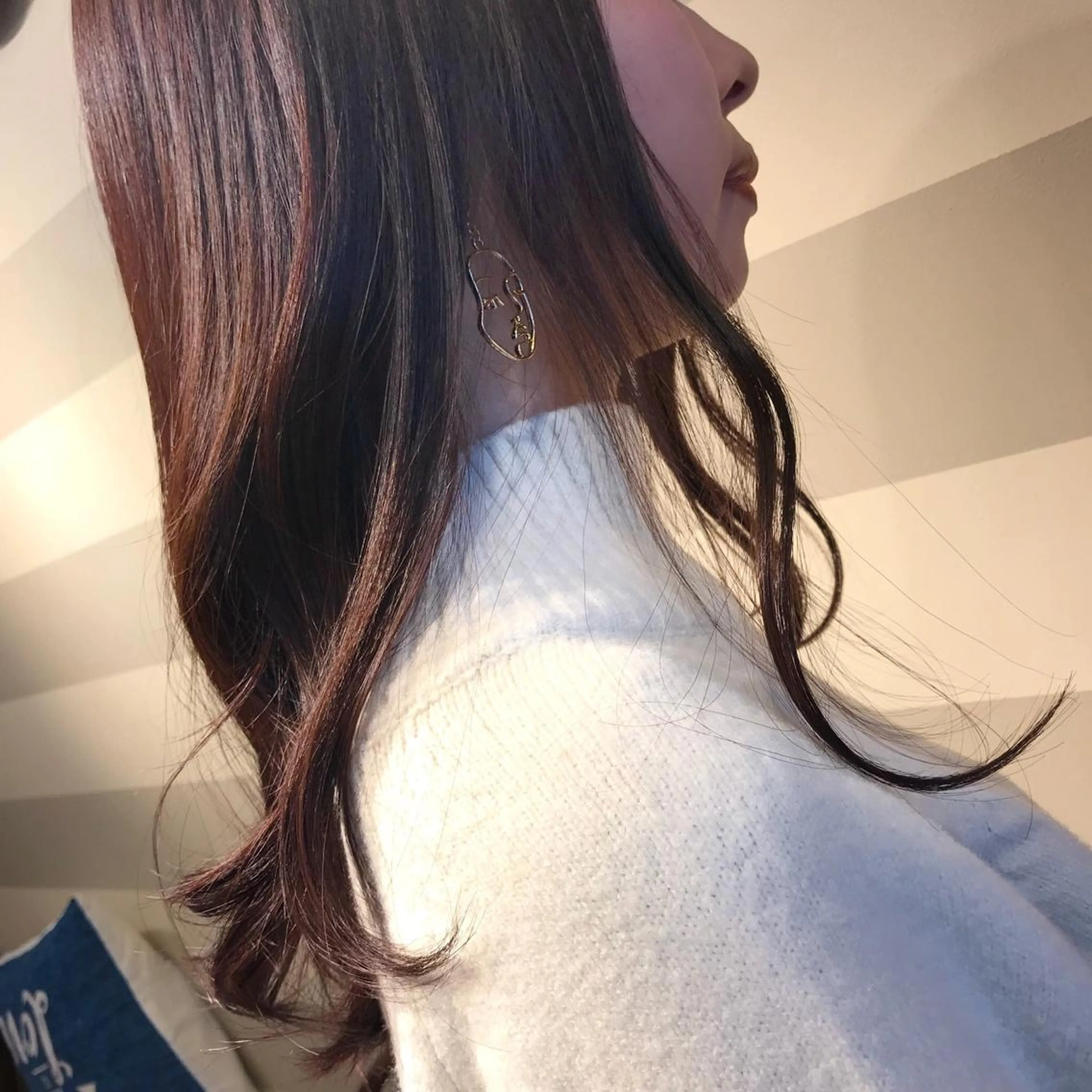 ロング カラー ブラウンカラー ピンクカラー ピンクブラウン HARUNA🤍 大人ショートヘアのヘアスタイル