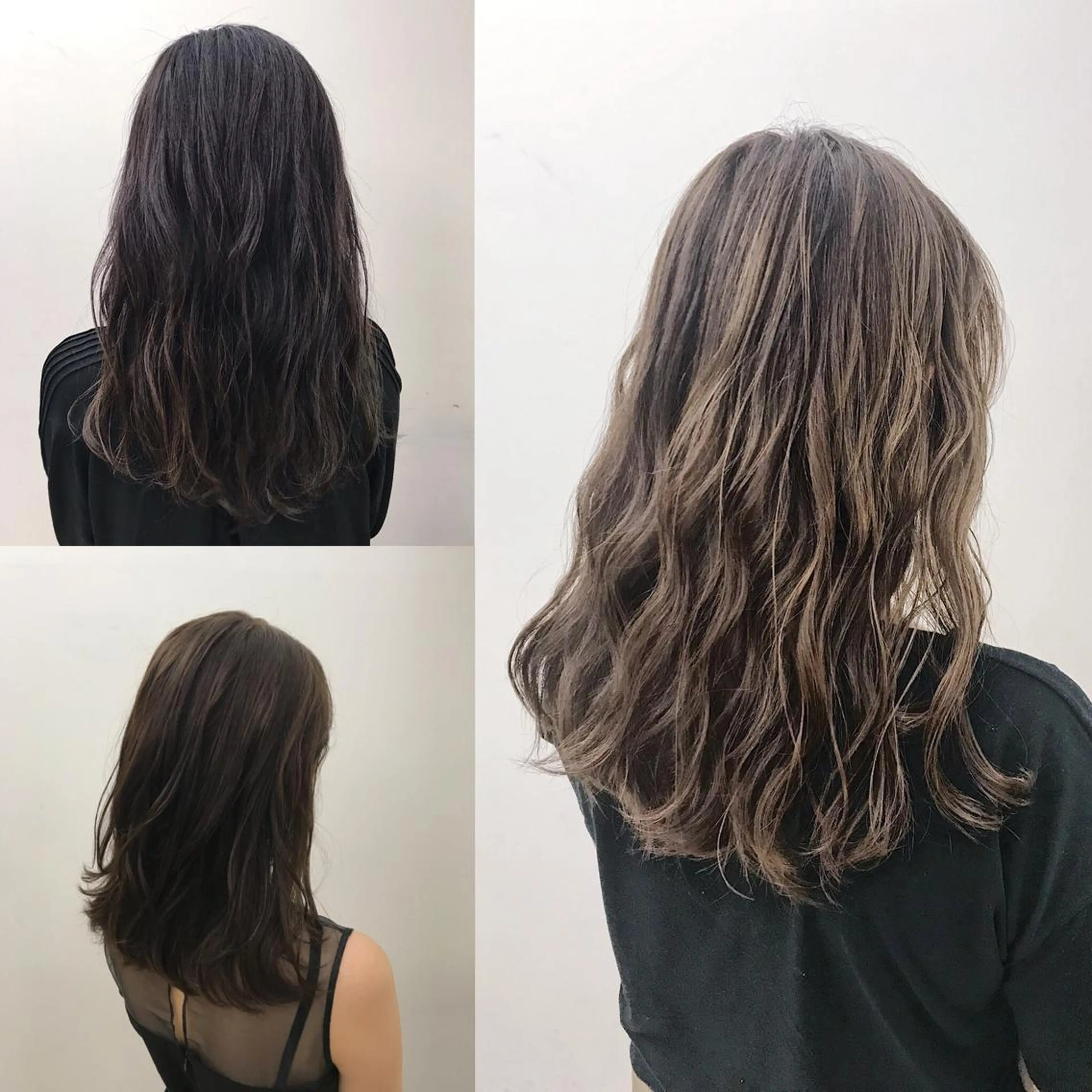 セミロング カラー カット ヘアカラー ブリーチカラー/ 岩破瑞希のヘアスタイル