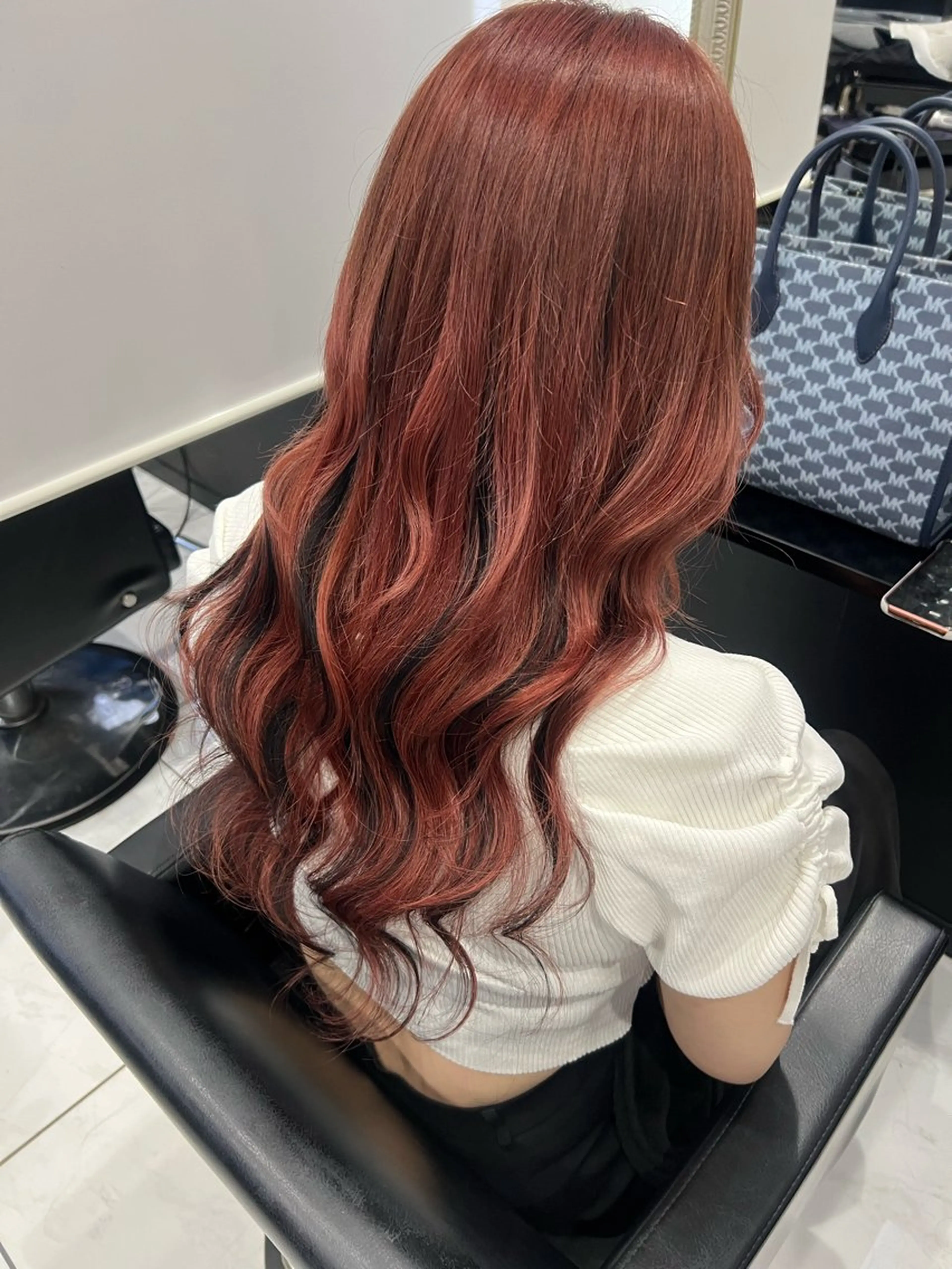 ロング カラー プルエクステ ケアカラー エクステ トリートメント ヘアカラー トリートメント エクステ YUDU🍊 germe/ジェルムのヘアスタイル