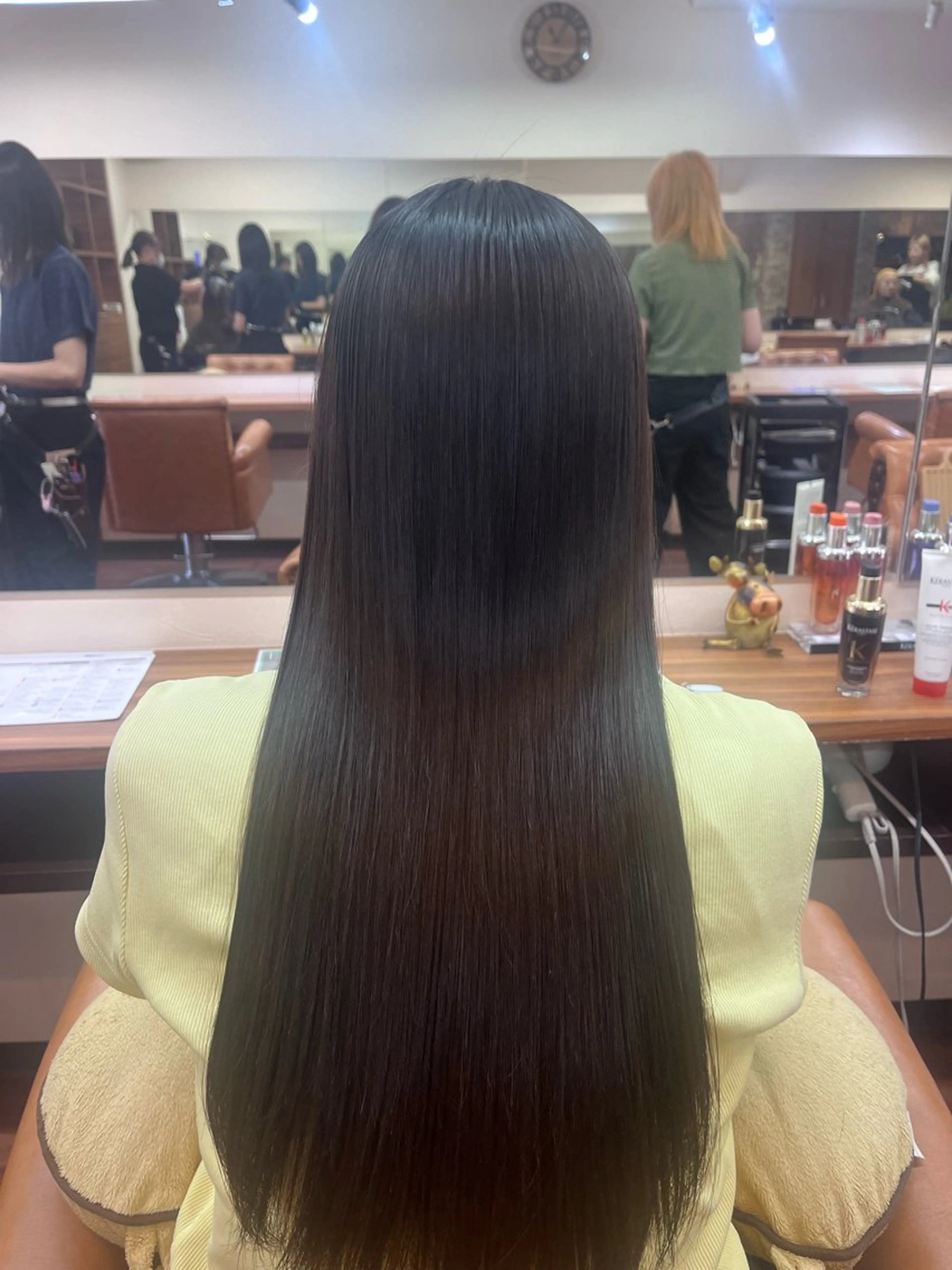 ロング 縮毛矯正 AIRA🎀七隈／ ワンホン／韓国ヘアのヘアスタイル