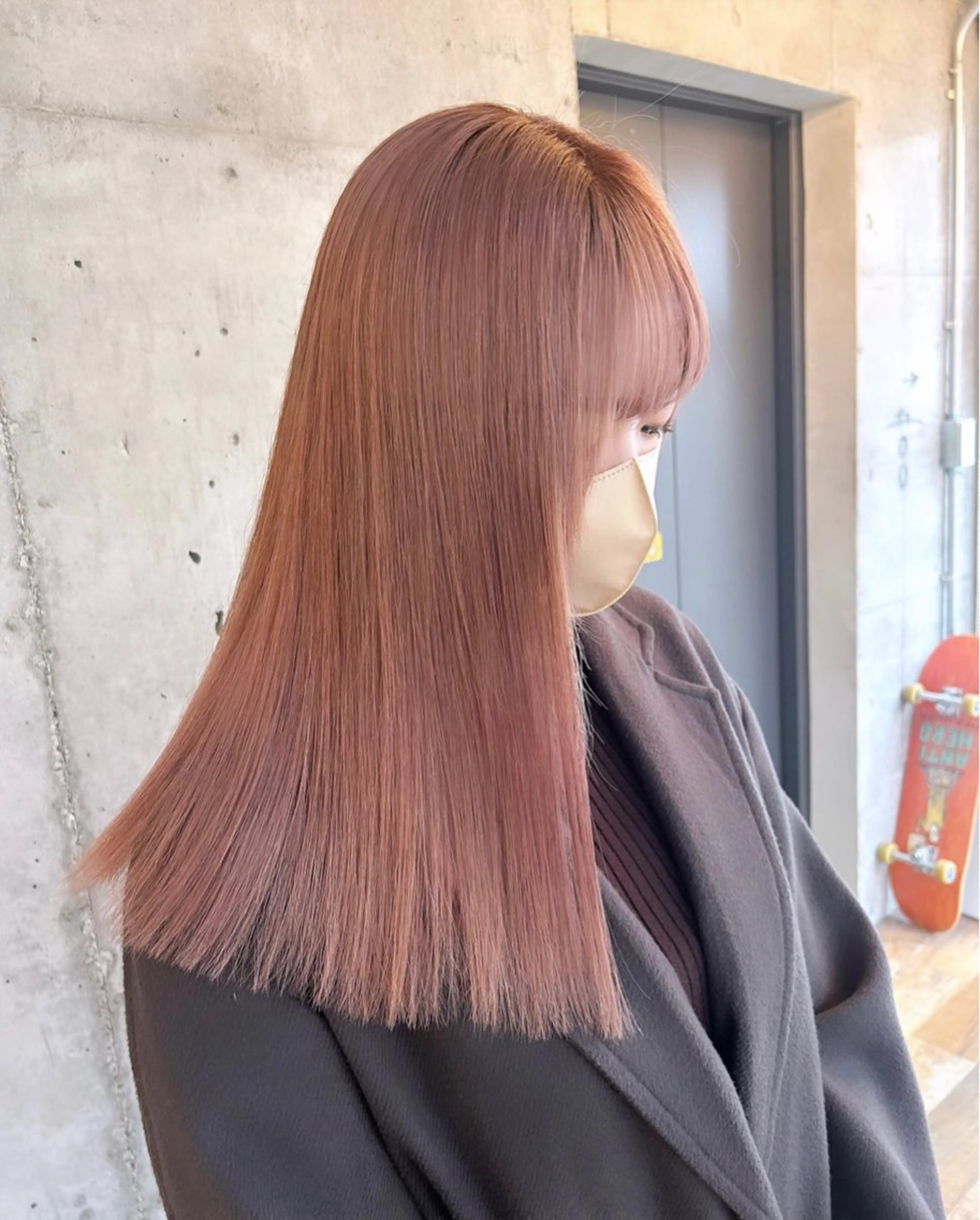 ロング カラー ベージュカラー ブリーチ ケアブリーチ ピンクカラー ピンクベージュ カット ヘアカラー トリートメント ヘアセット 🌷横浜/レイヤー /艶カラー🌷のヘアスタイル