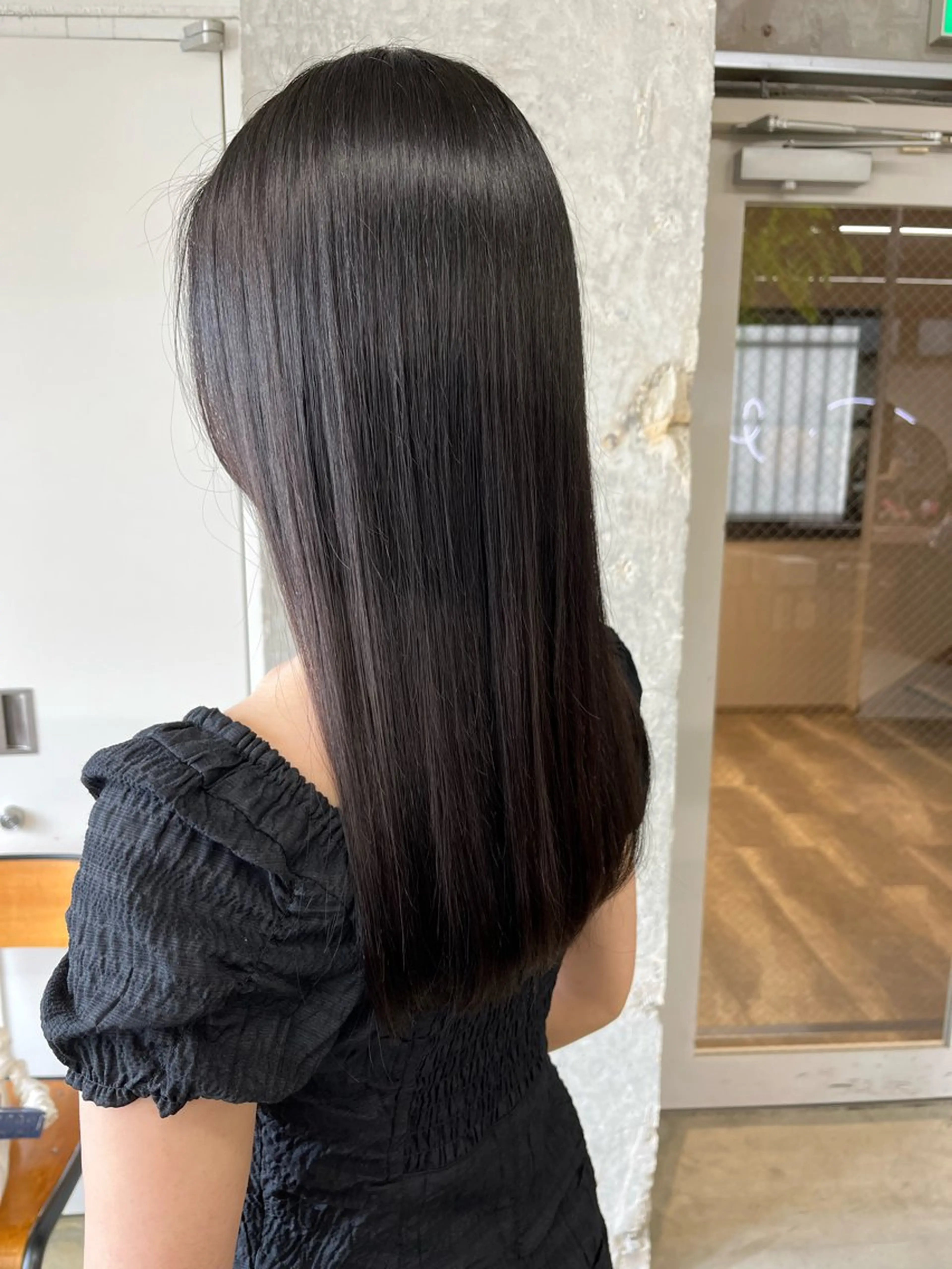 セミロング 酸性ストレート 縮毛矯正 小木曽智美 /ボブ/ショートのヘアスタイル