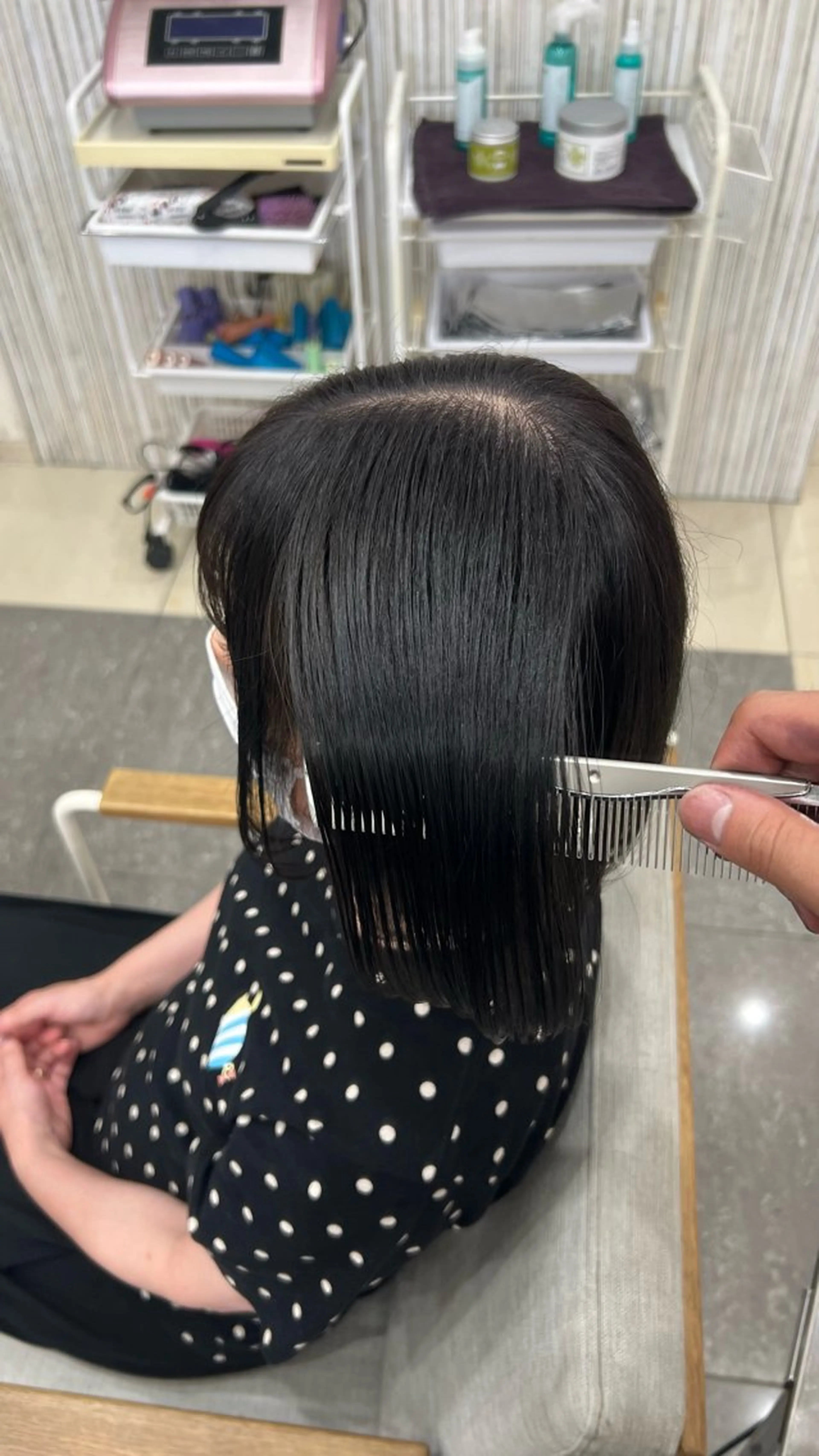 ショート カラー ヘアカラー トリートメント 太白区白髪ぼかし/ ボブカット/千葉達人のヘアスタイル