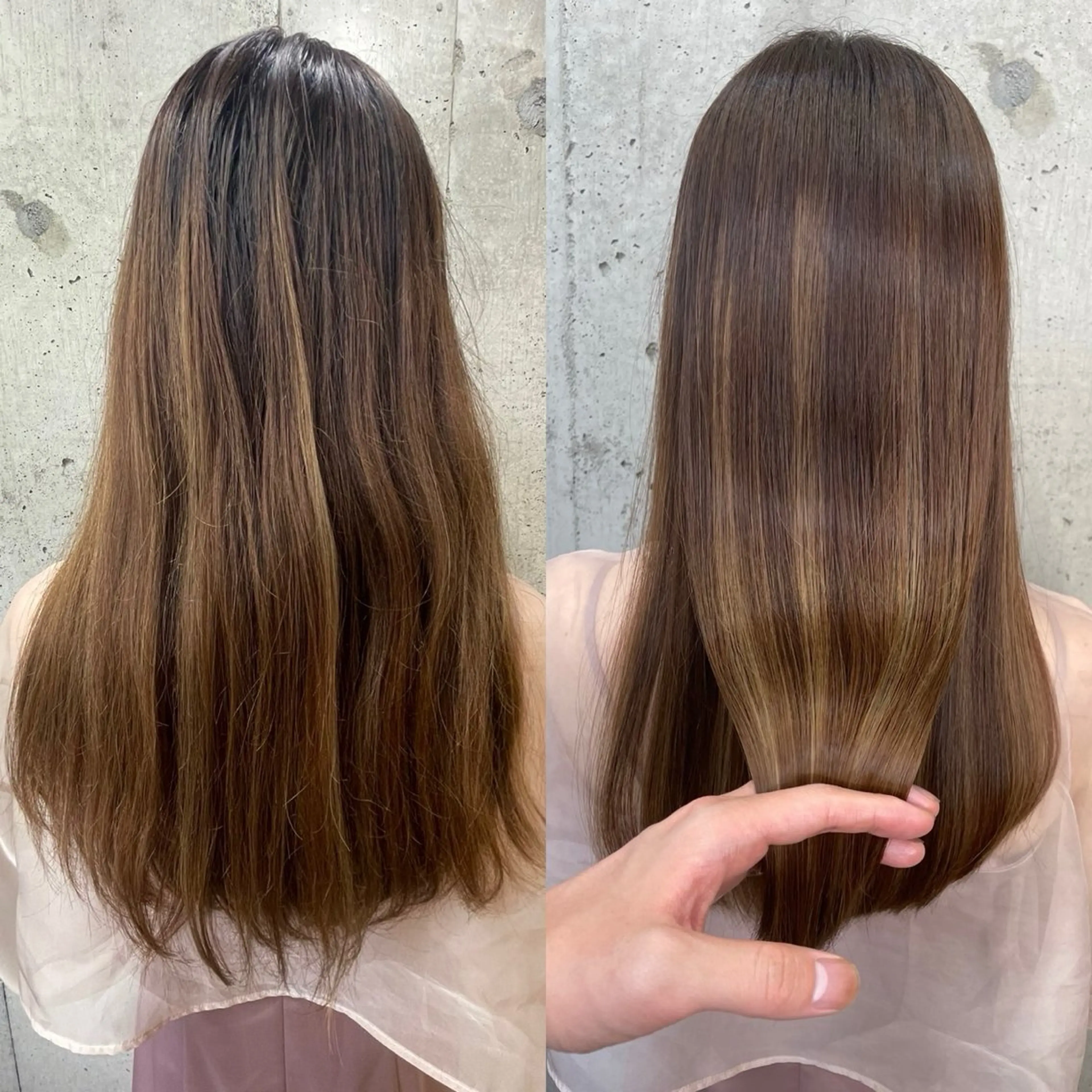 セミロング 髪質改善／韓国風 恵比寿/Renのヘアスタイル