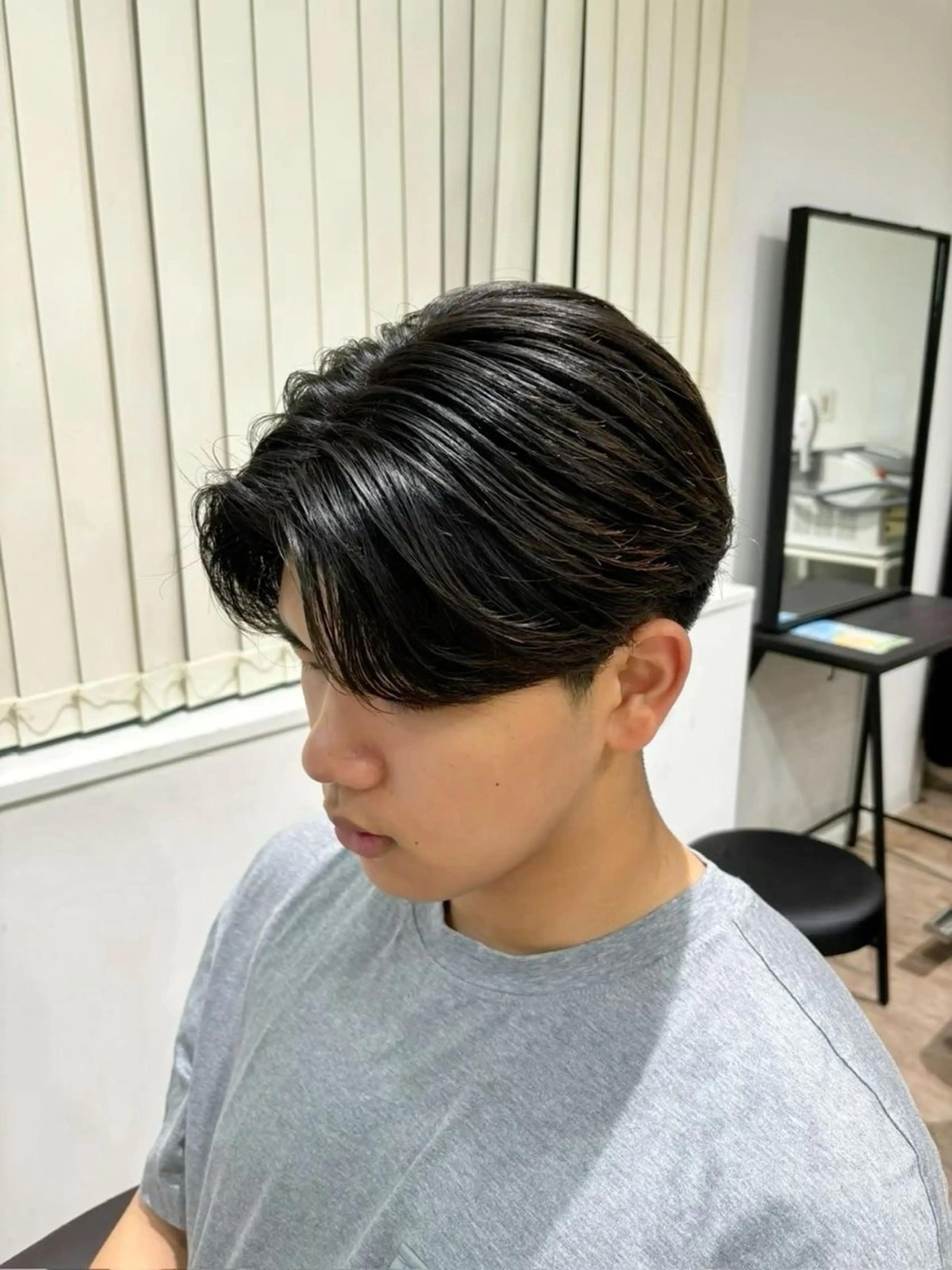パーマ メンズ 小尾 優然のヘアスタイル
