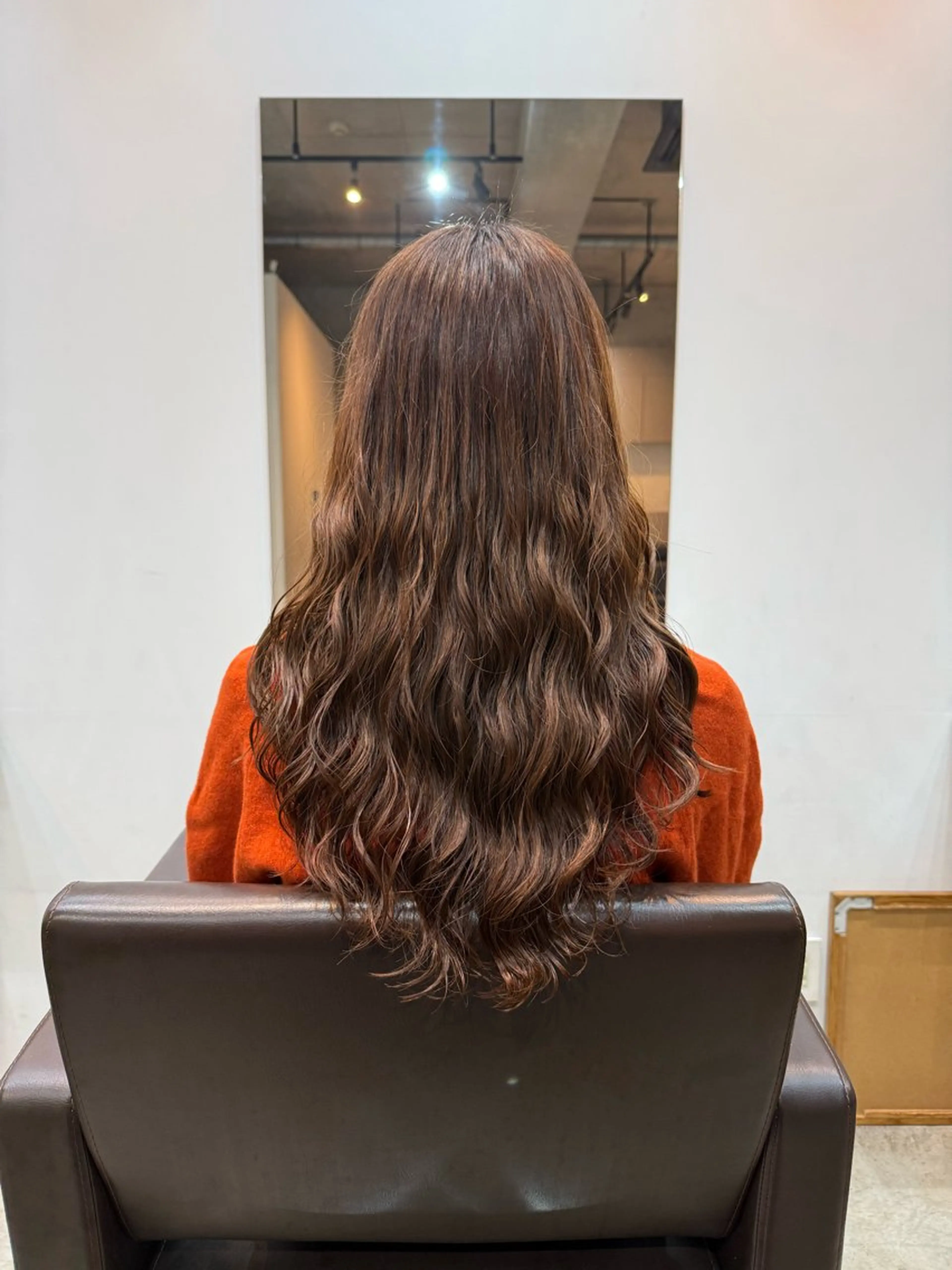 セミロング カット パーマ トリートメント デジタルパーマ ウェーブパーマ/神野のヘアスタイル