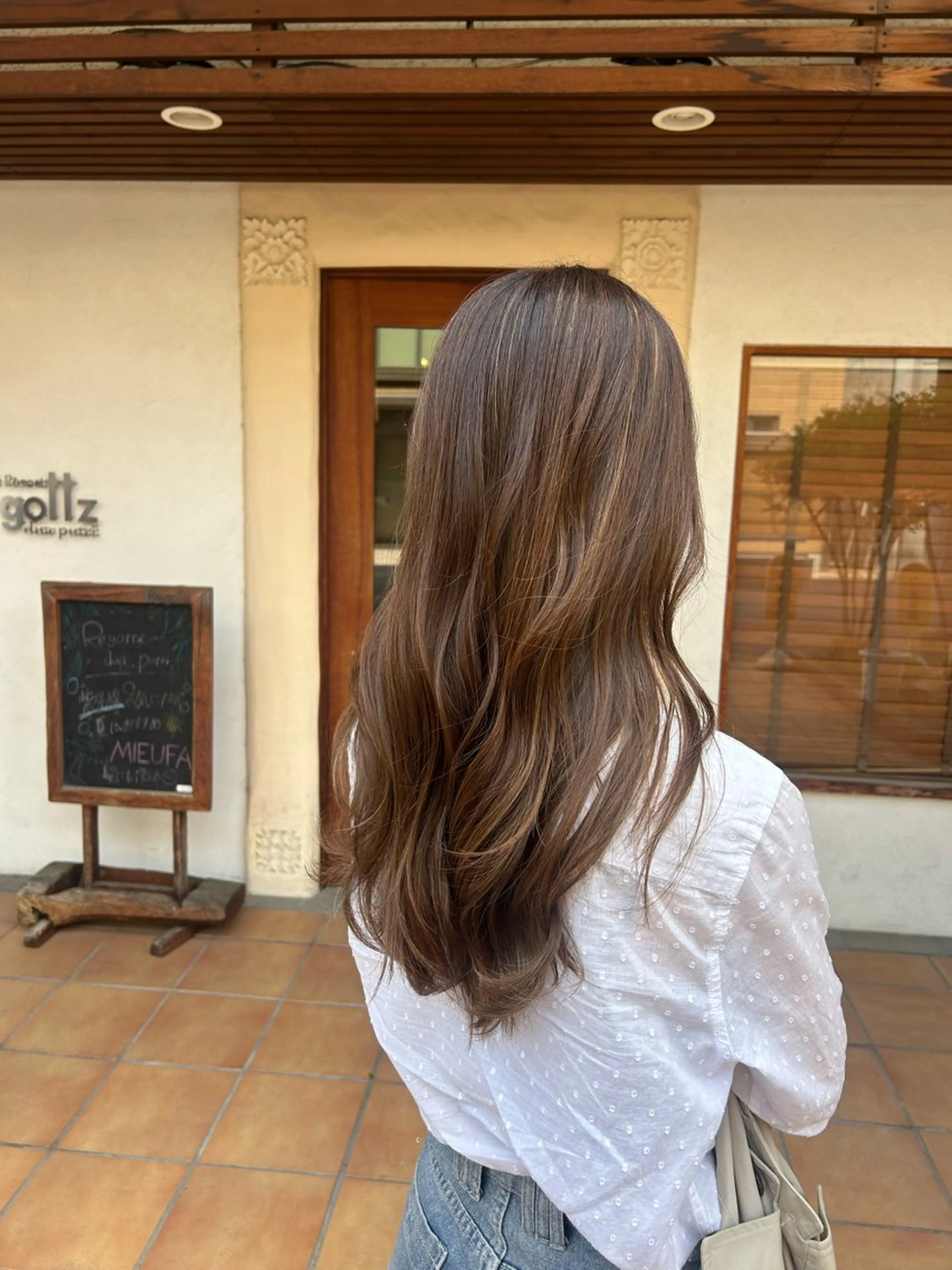 ロング カラー カット ヘアカラー トリートメント ヘッドスパ putri 川邉 優花のヘアスタイル