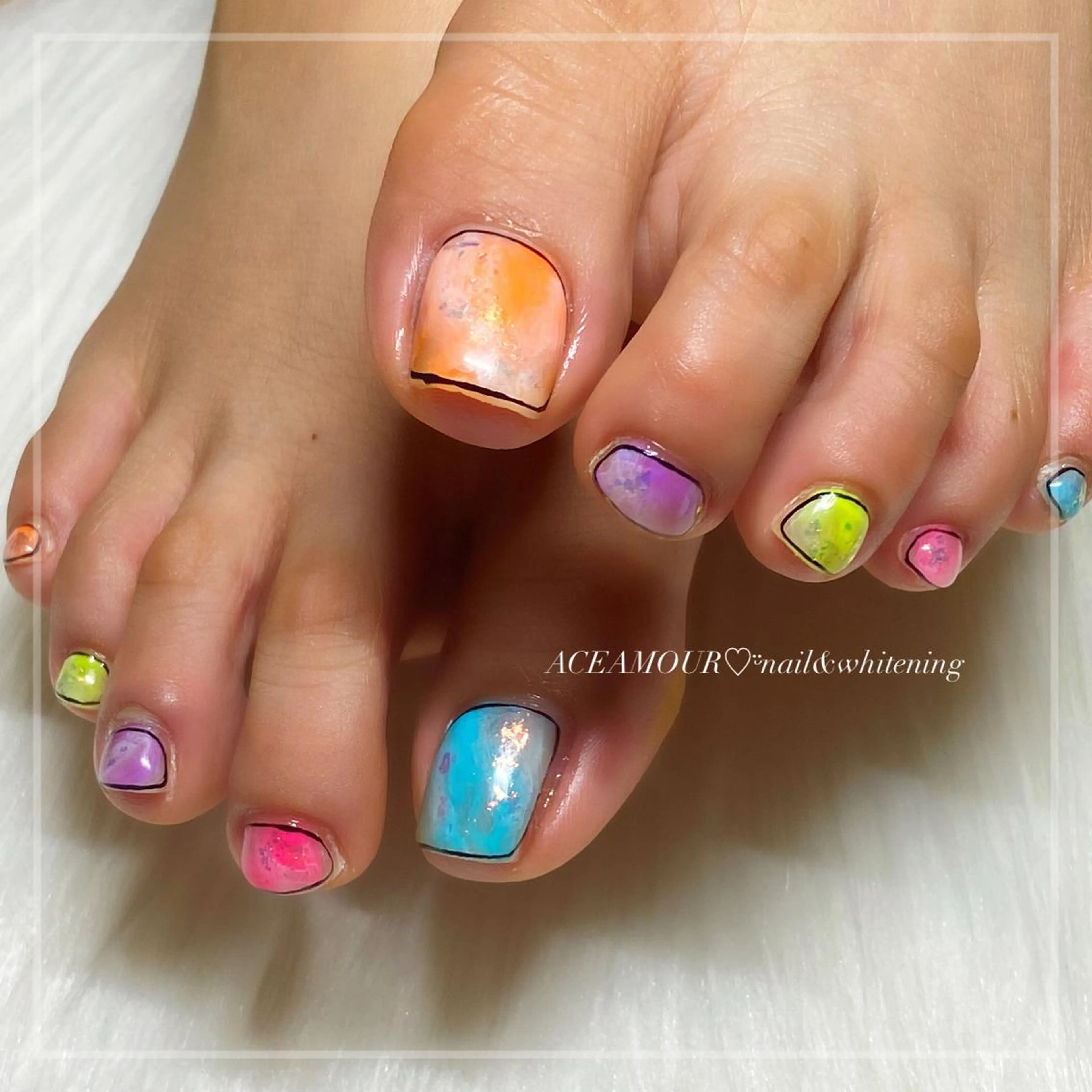 ネイル フットネイル ネイル/耳つぼ /新ホワイトニングのネイルデザイン