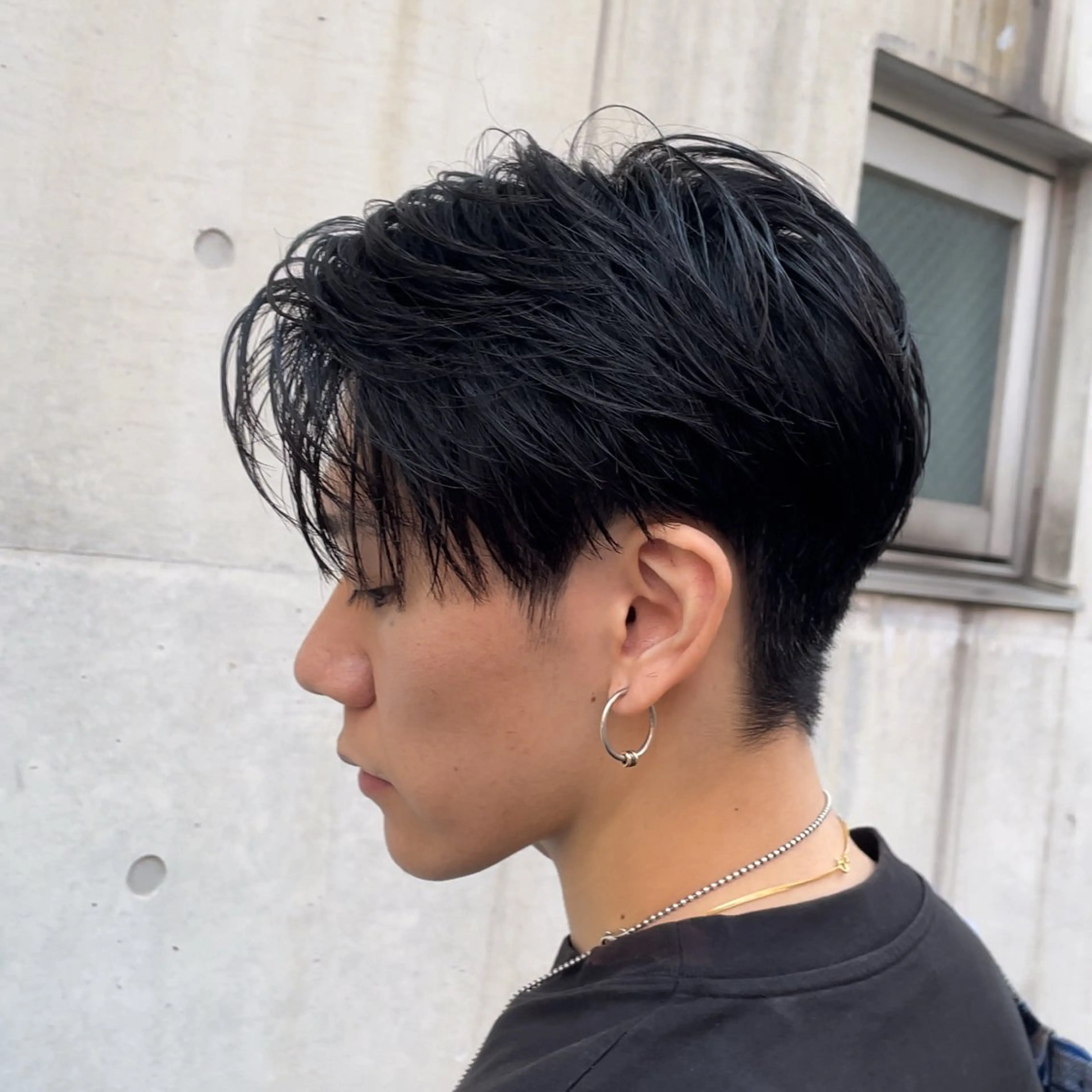 ミディアム メンズ 河津 しおりのヘアスタイル