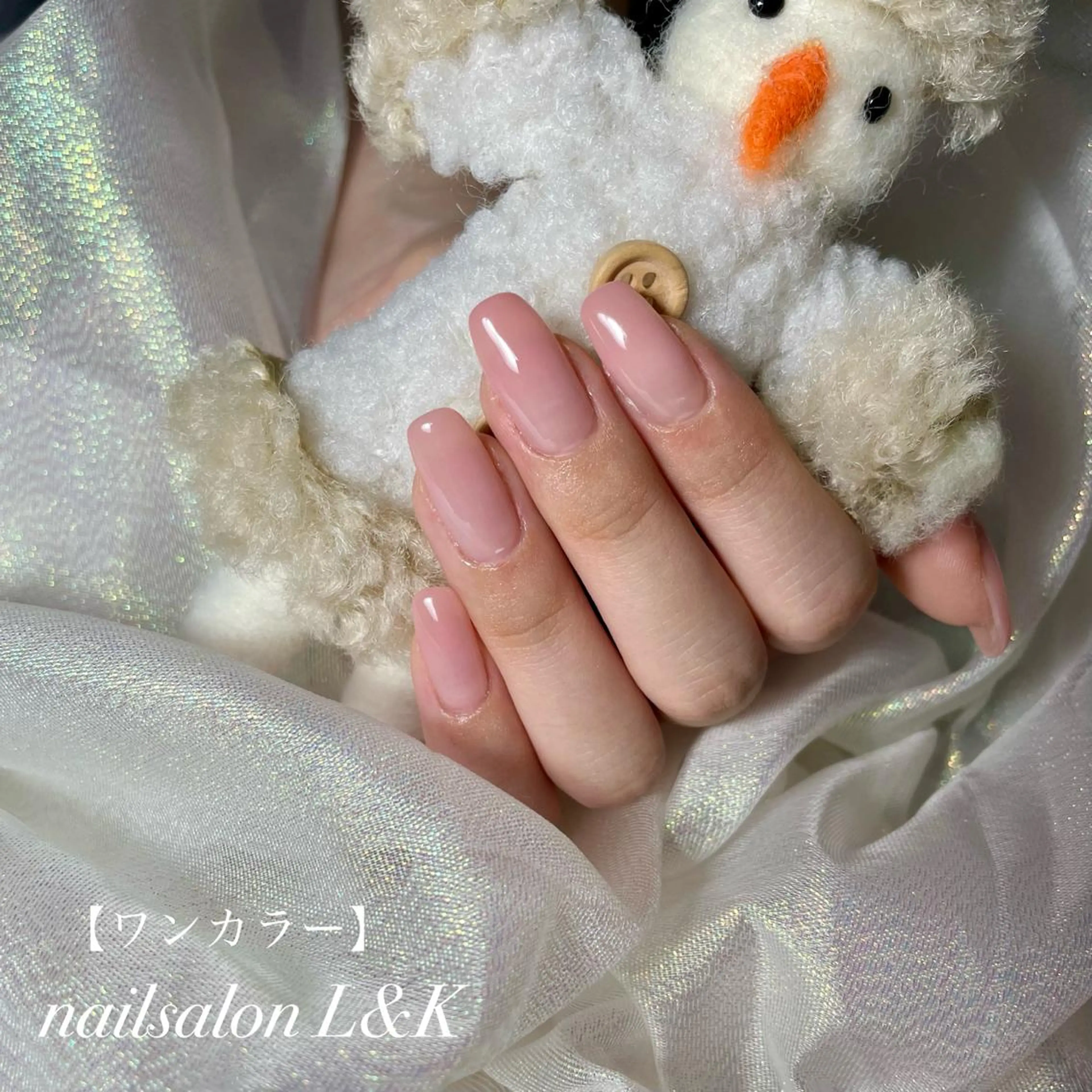 ネイル ワンカラーネイル ハンドネイル nailsalon L&Kのネイルデザイン