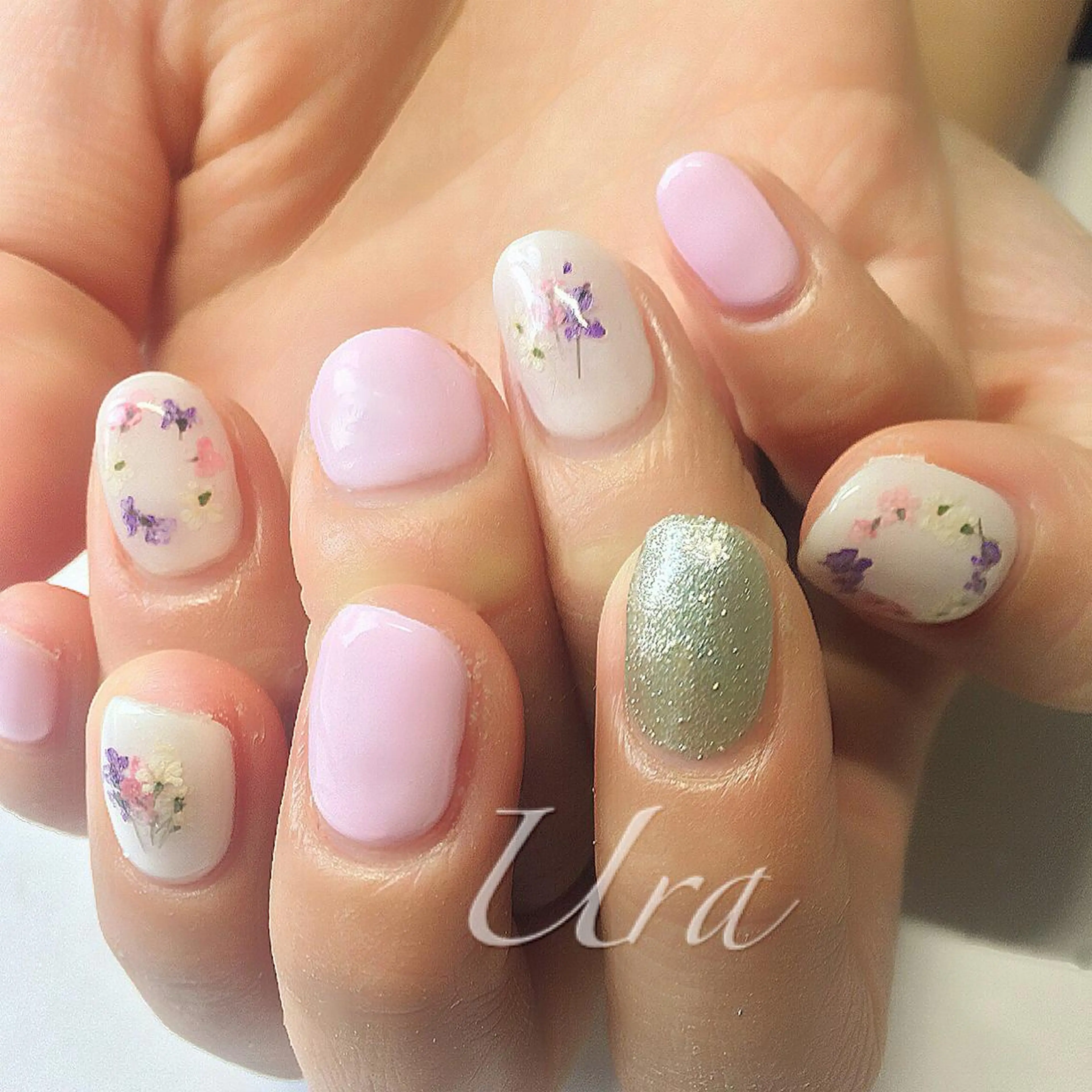 ネイル フラワーネイル UrakoNail 《nail》のネイルデザイン