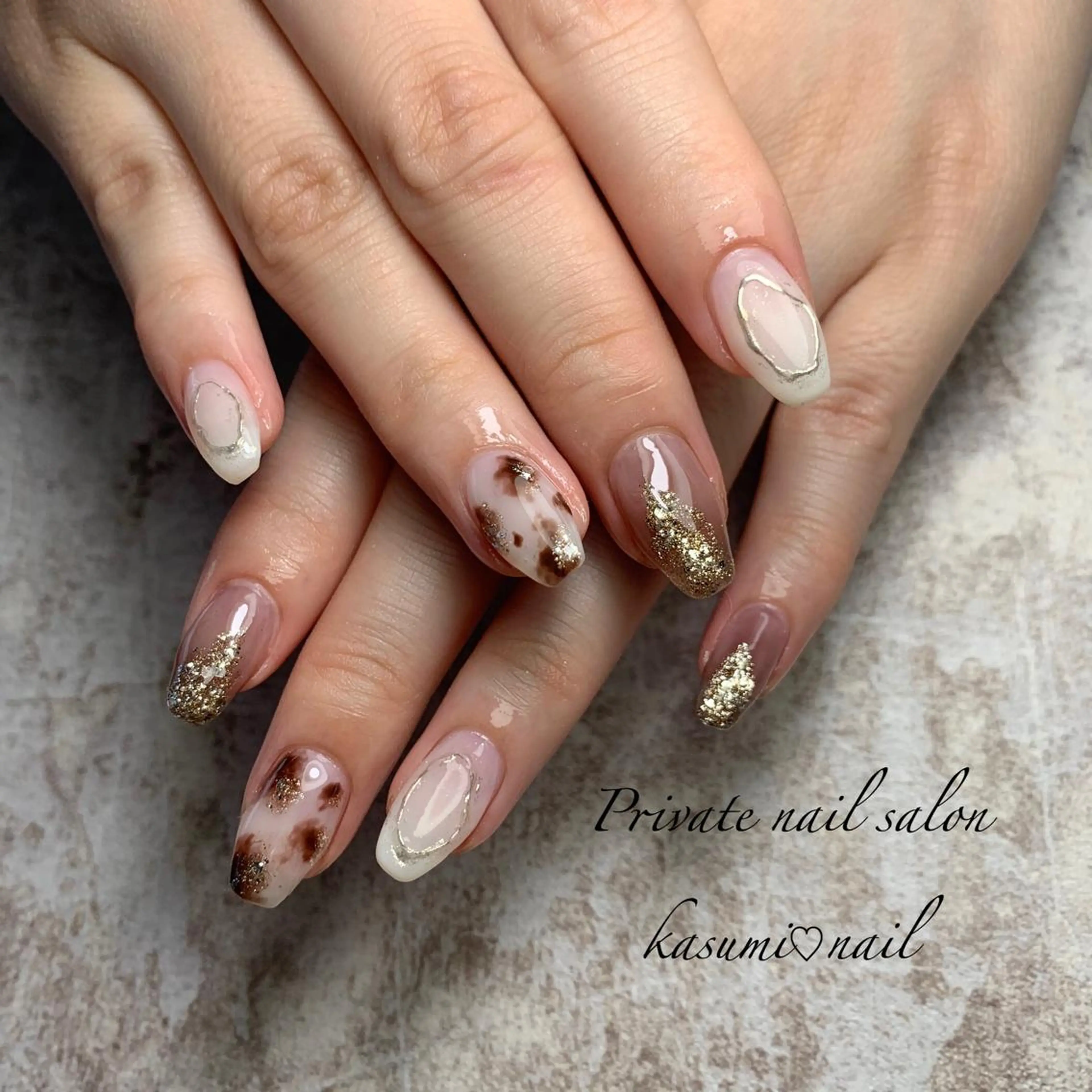 ネイル アートネイル フットネイル ジェルネイル マグネットネイル 大理石ネイル(マーブル) KASUMI♡ Nailのネイルデザイン