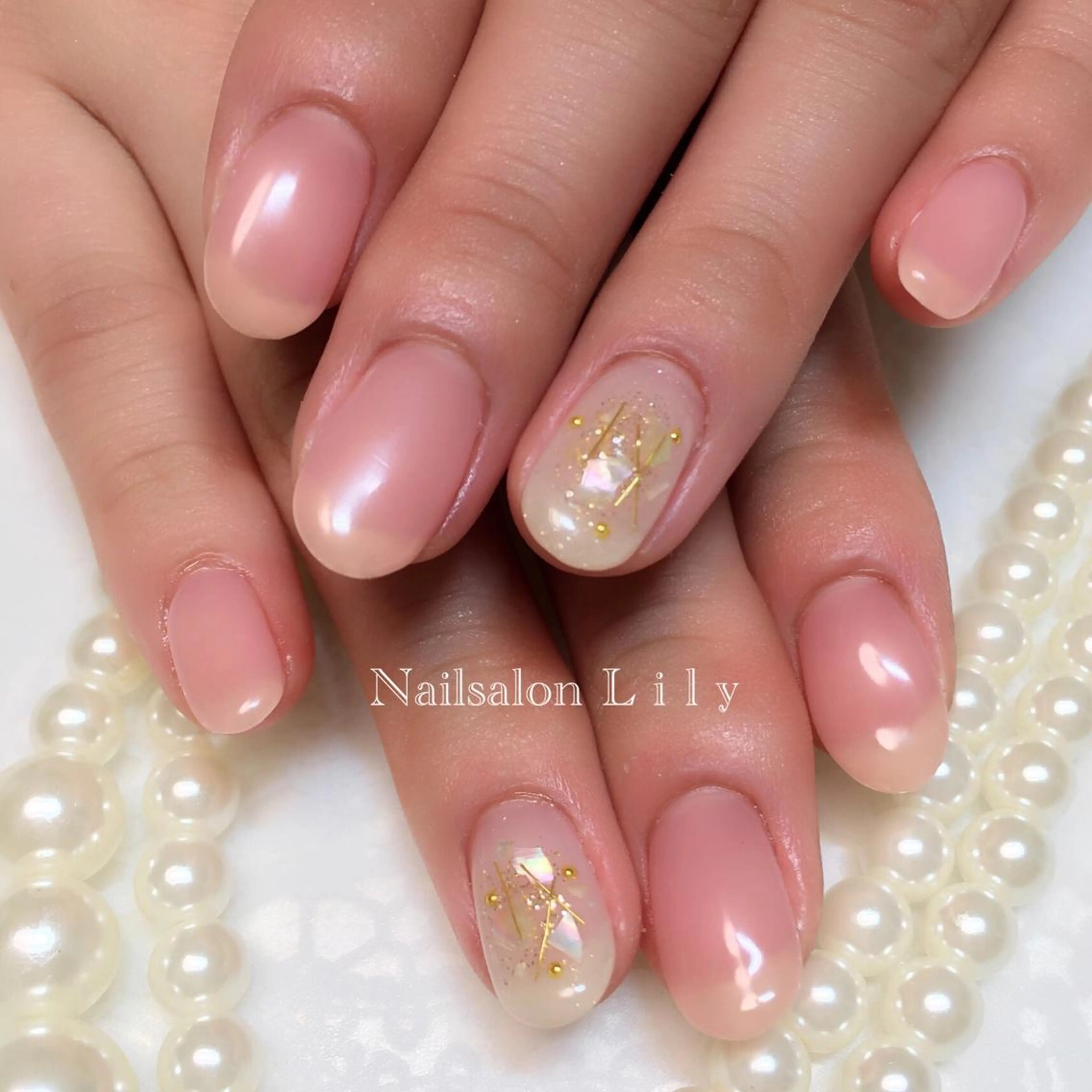 ネイル クリアネイル Nailsalon Lilyのネイルデザイン