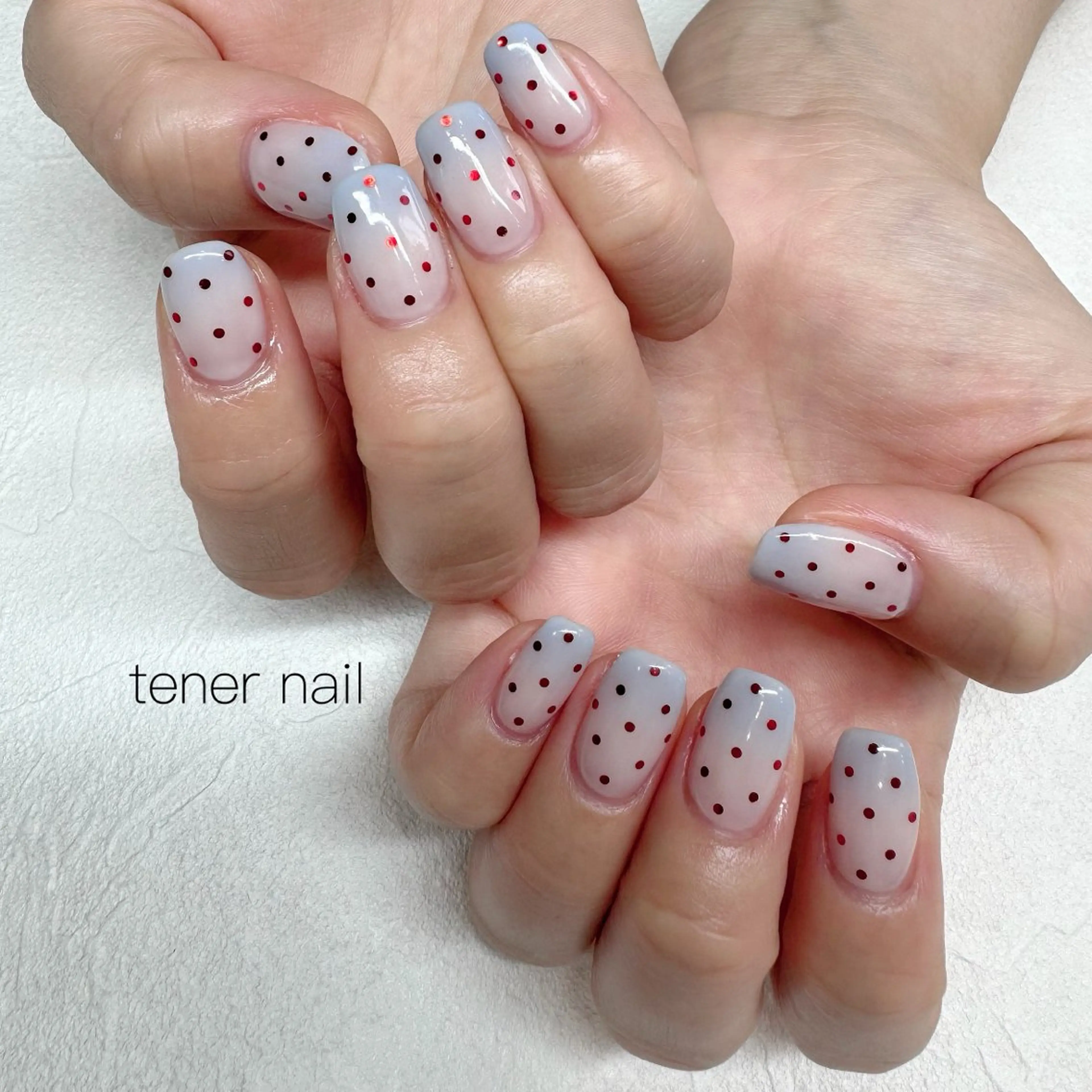 ネイル ドット グラデーション ハンドネイル tener  nail  テネルネイル所属・テネルネイル tener nailのネイルデザイン