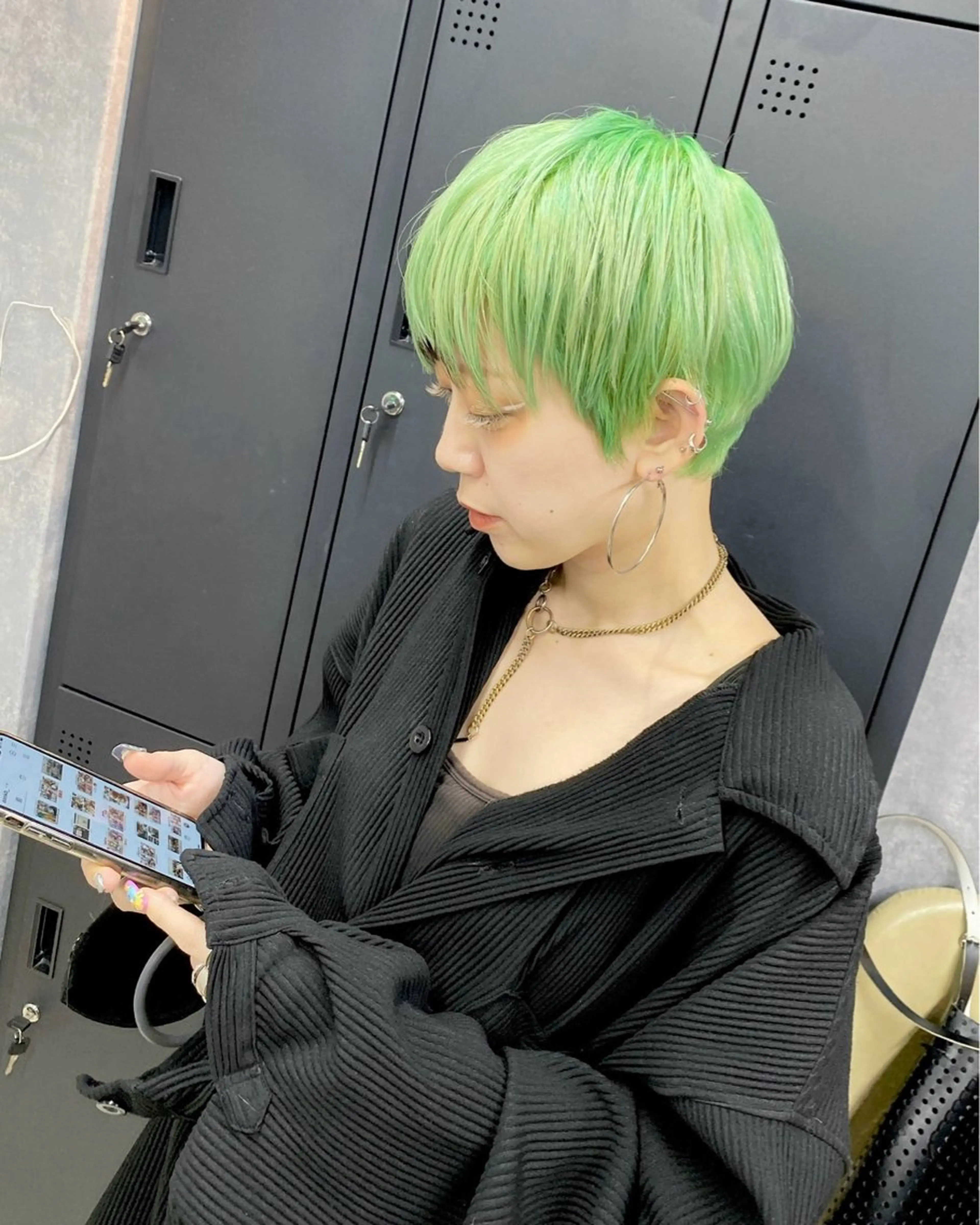 ショート ボブ 髪質改善 韓国風ヘア レイヤーカット ショートヘア 【.ico】心斎橋 飛田ゆうきのヘアスタイル