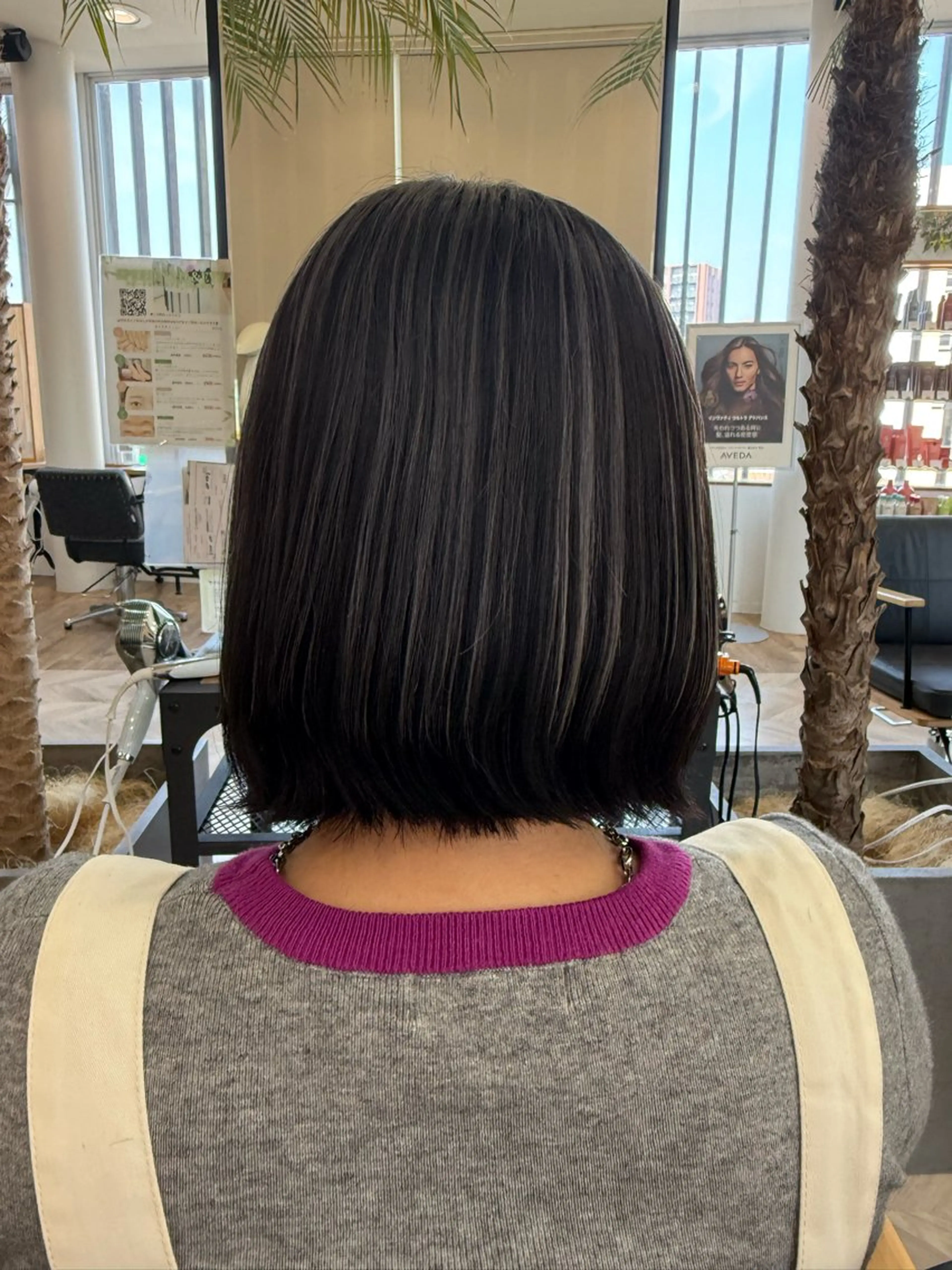 ショート カラー ボブ 外ハネヘア disco hair AVEDA所属・中島 姫翠のヘアスタイル