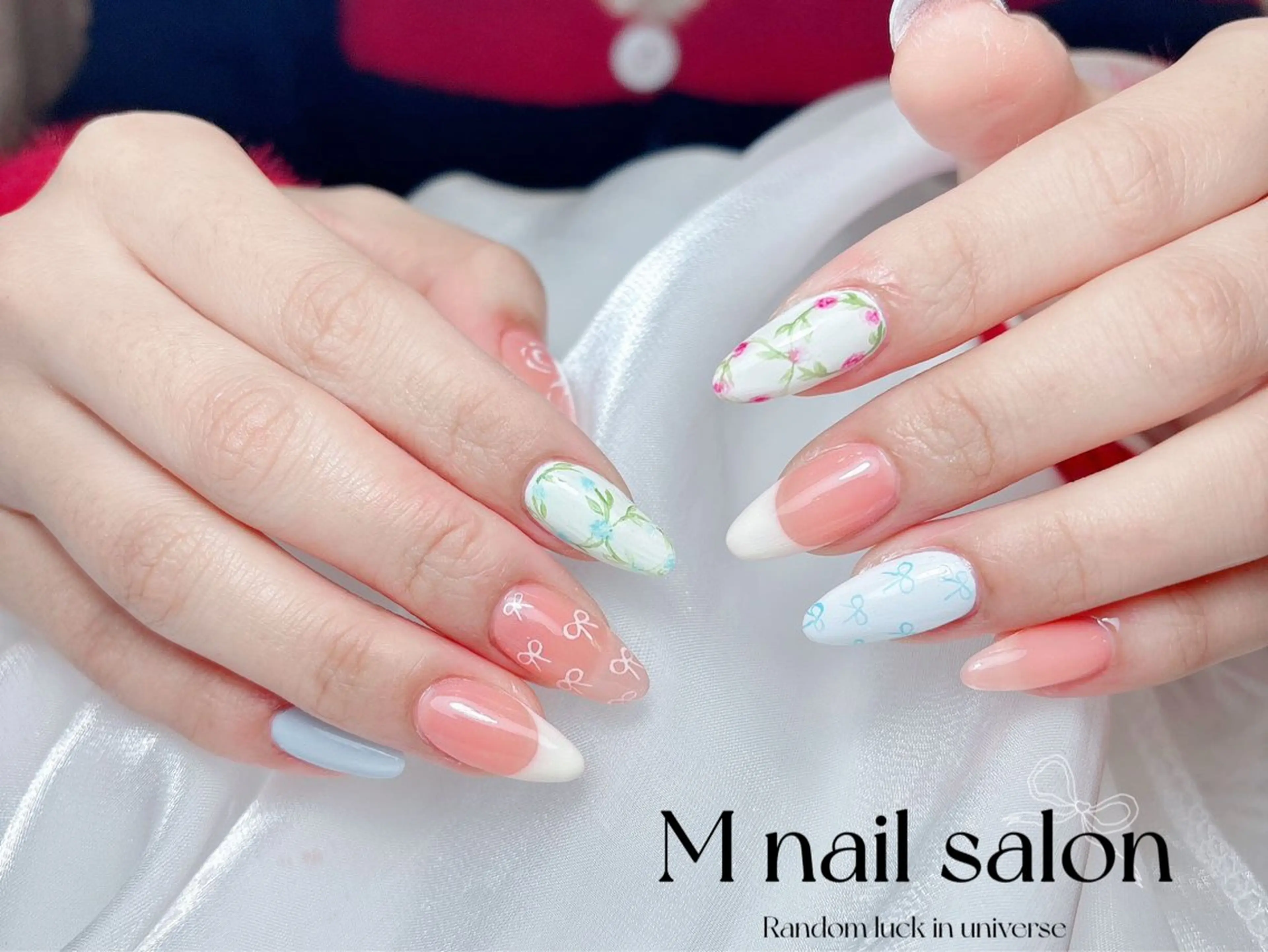 ネイル ハンドネイル M🌷nail 長さだし専門店のネイルデザイン