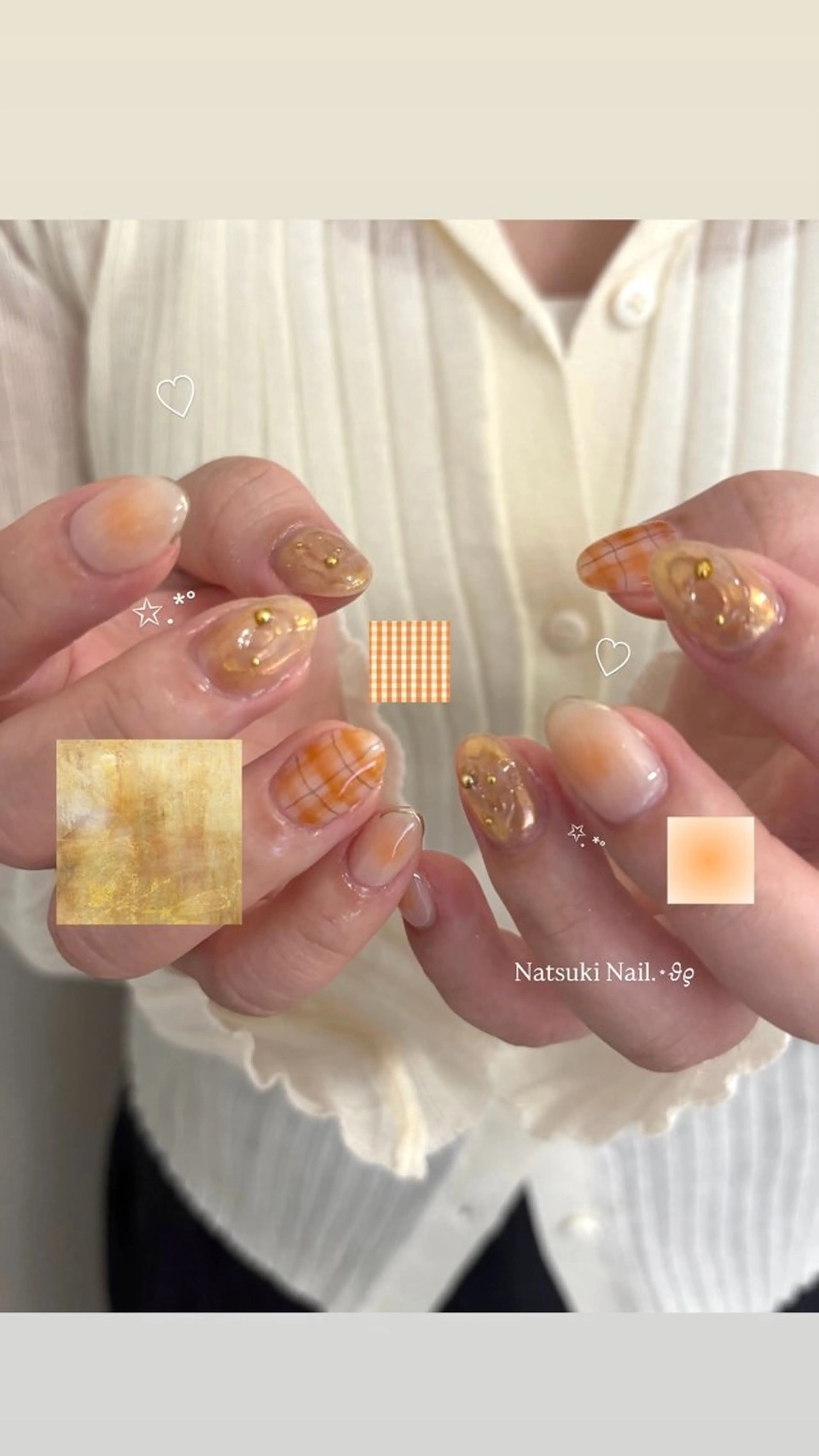 ネイル ハンドネイル ange brownのネイルデザイン