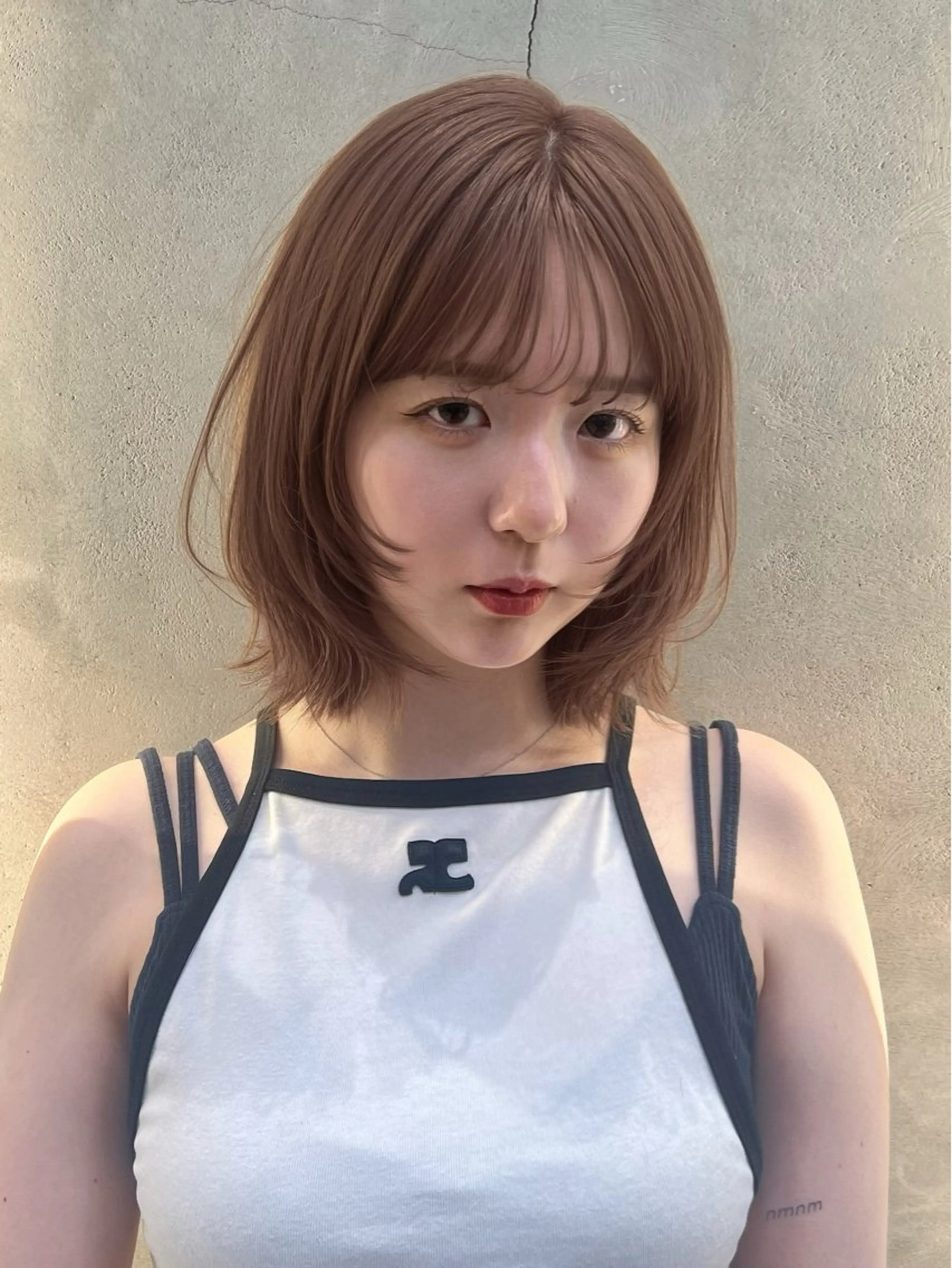 ミディアム ミディアムレイヤー レイヤーカット カット 宮嶋 蓮のヘアスタイル