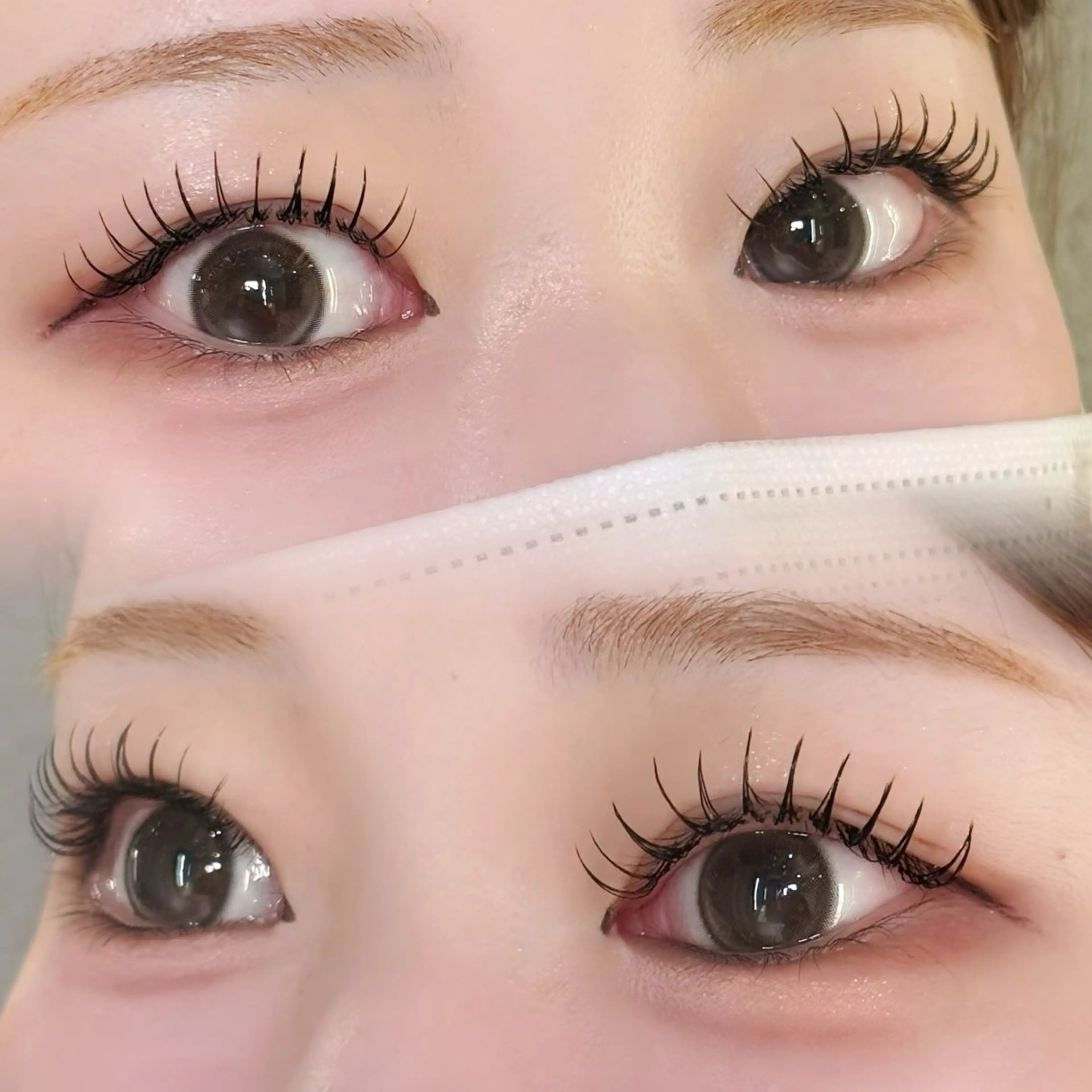 マツエク・マツパ 束感まつ毛 フラットラッシュ 韓国風マツエク ナチュラル マツエク cherien eyelash&eyebrow（salon village）所属・梅津/cherien 渋谷・明治神宮前のマツエク・マツパデザイン